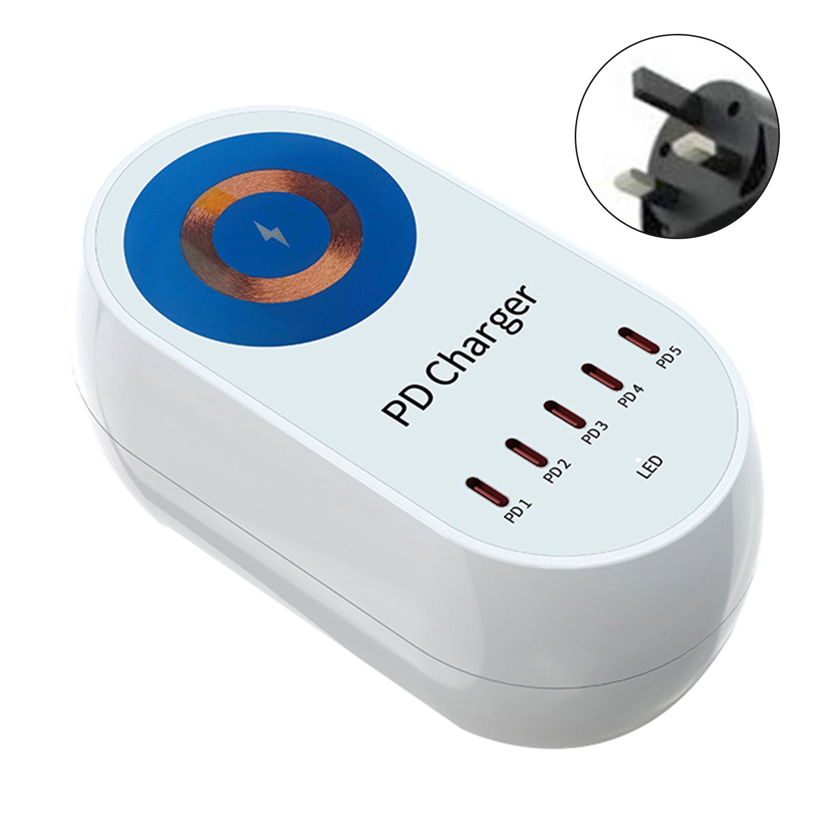 140W Charger Magnetic Wireless Fast Charging PD100W Laptop Mobile Phone Charger