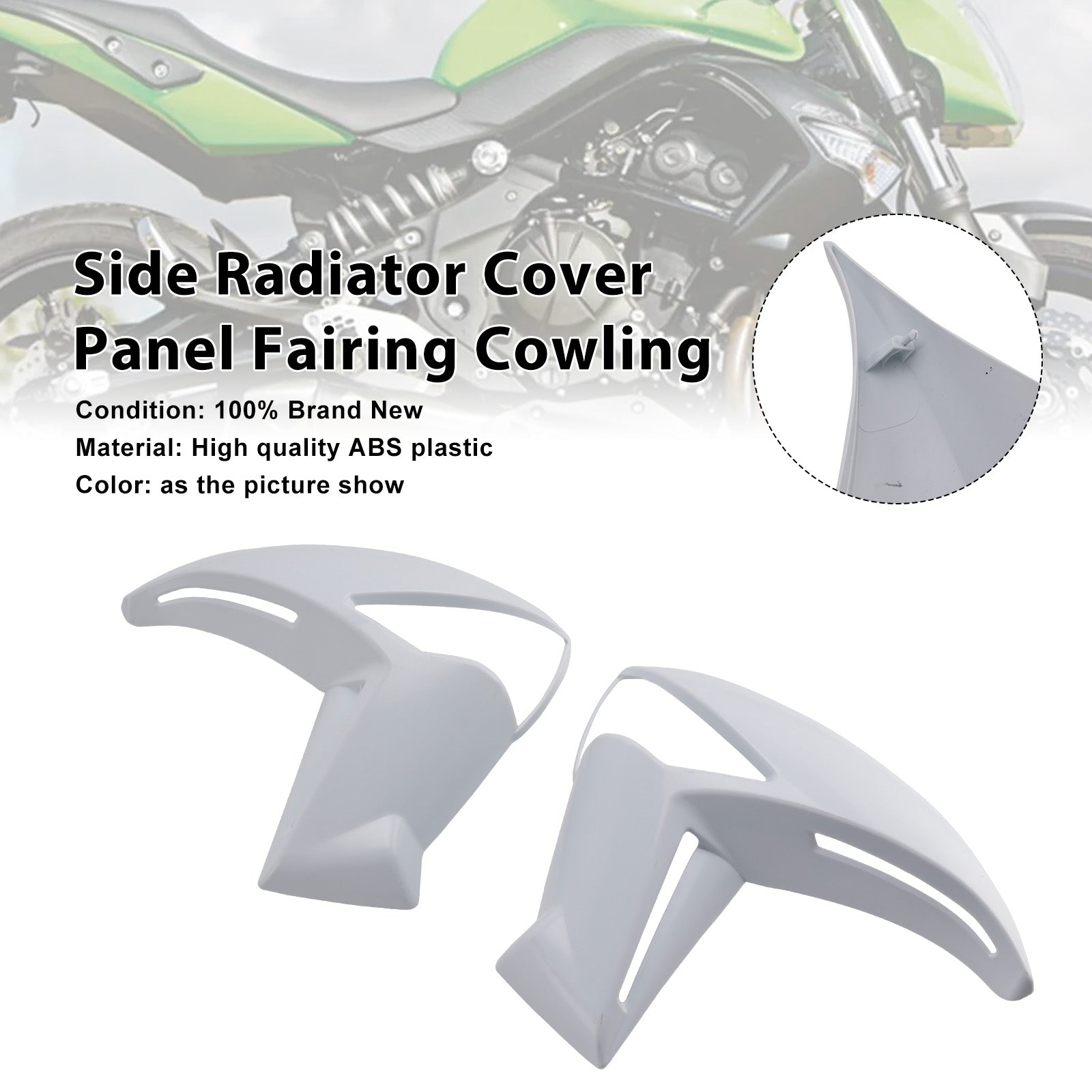 2009-2011 KAWASAKI ER6N ER-6N Side Radiator Cover Panel Fairing Cowling