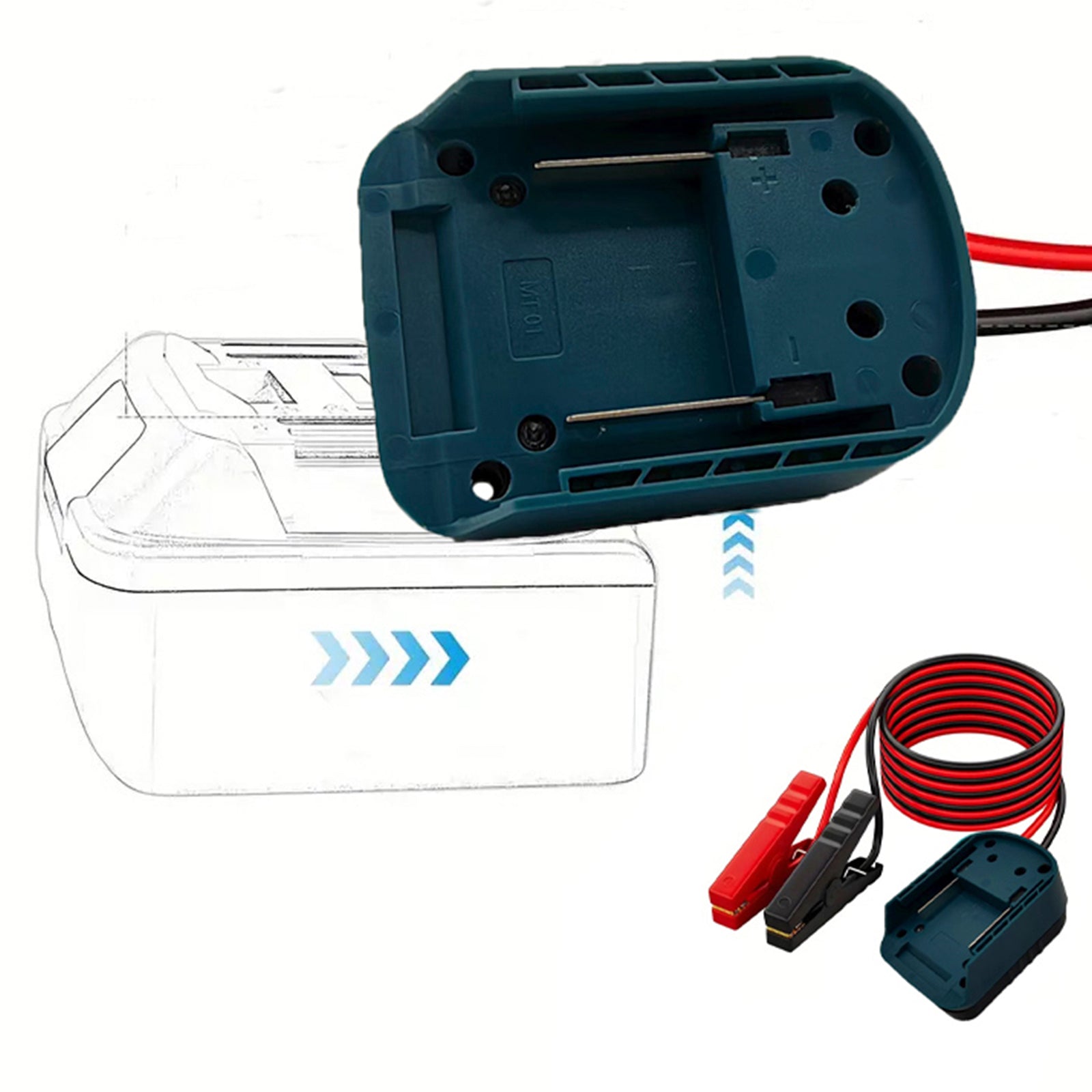 Car Battery Igniter Automotive Emergency Power Kits 12AWG Cable Jump Power Kit