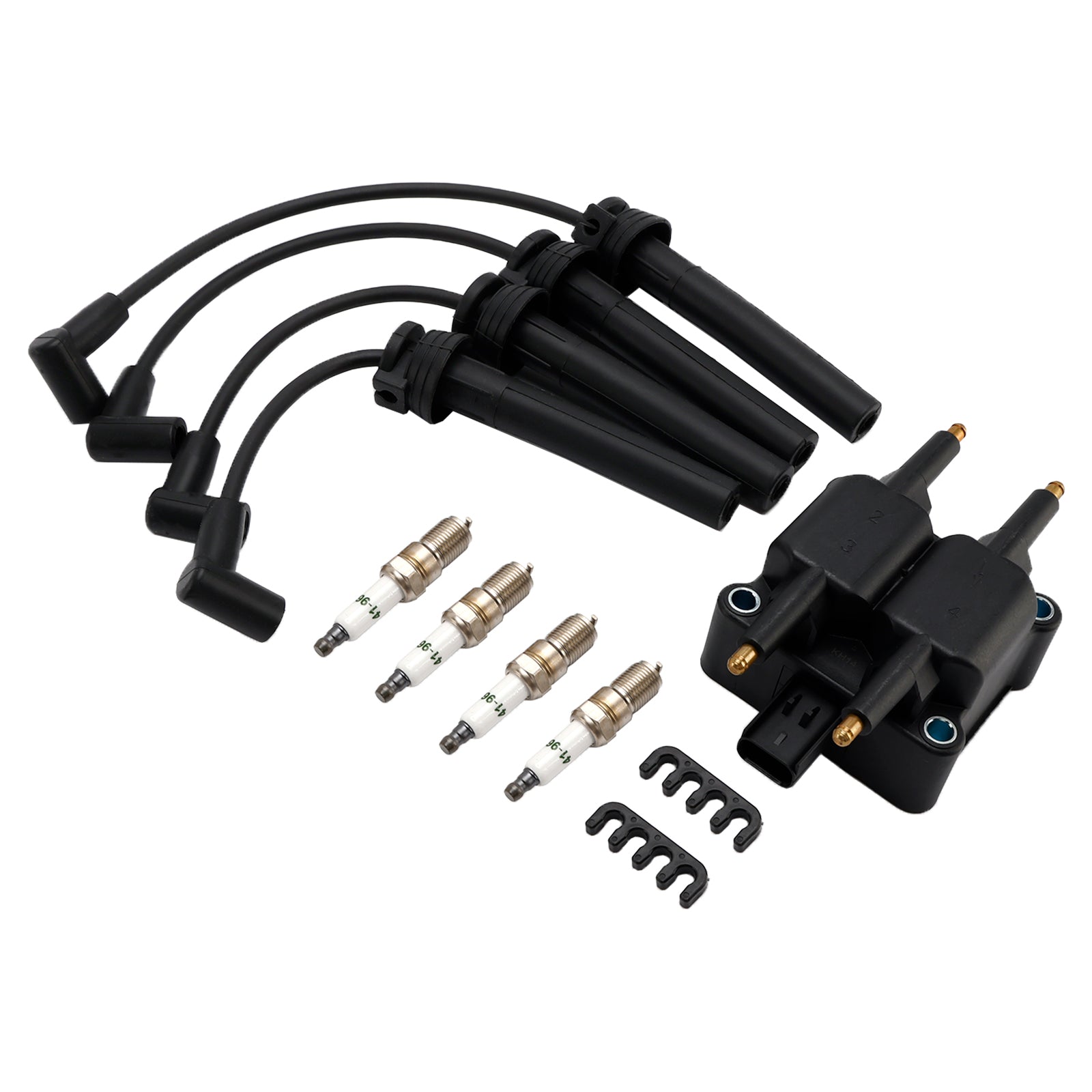 1997-2000 PLYMOUTH BREEZE Ignition Coil Pack Spark Plug Wire Set UF189 UF403 UF410