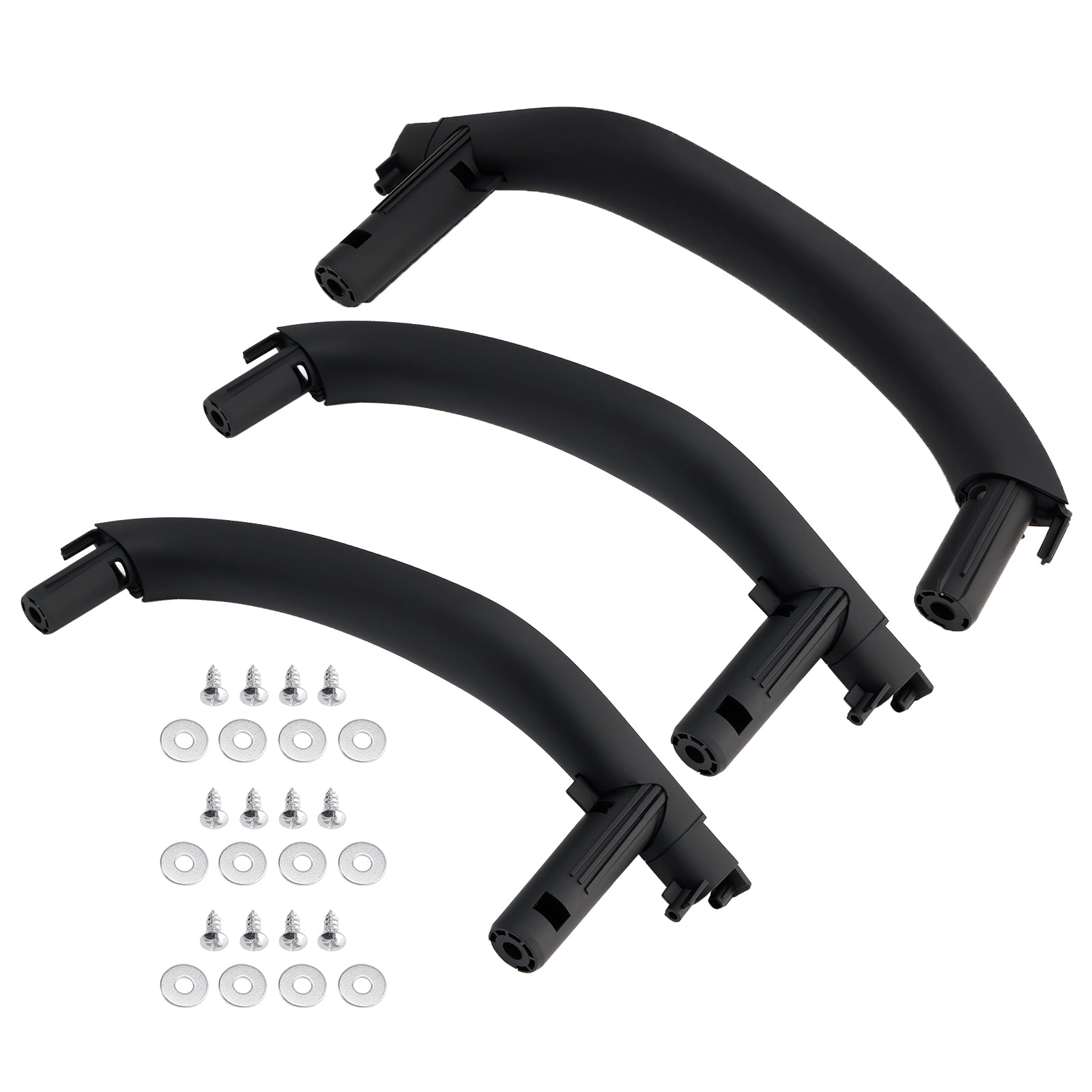 RHD 3PC Interior Door Handle Pull Cover For BMW X5 F15 X6 F16 2014-2018