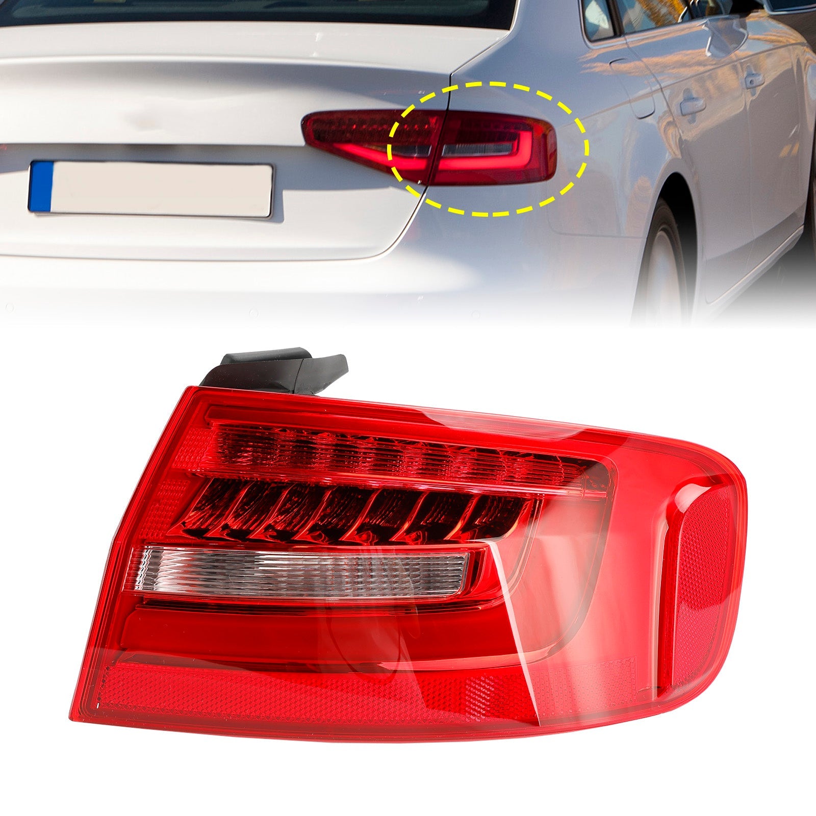 Right Outer Rear Tail Light Lamp 8K5945096AC For Audi A4 B8.5PA 2013-2016