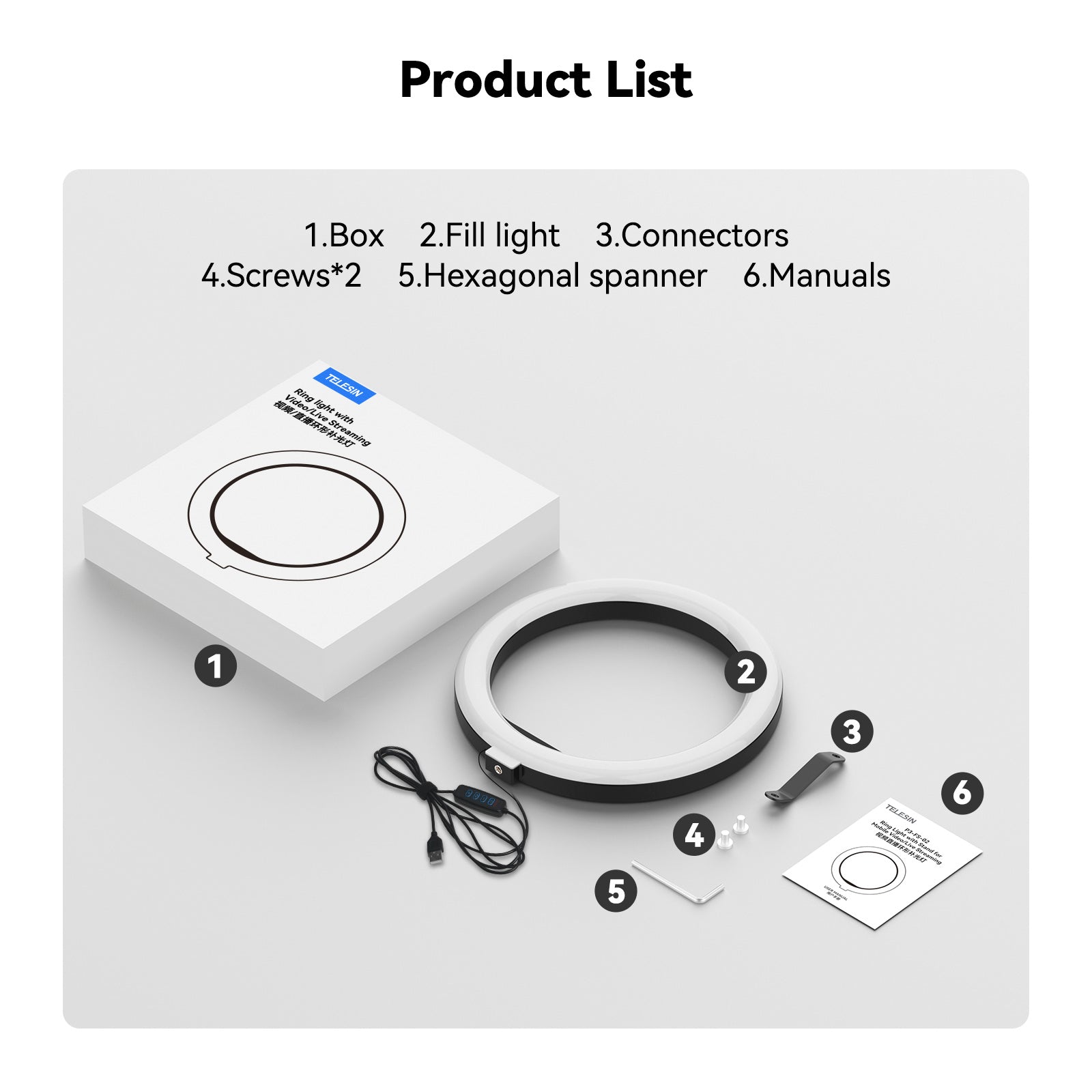 Mobile Video Live Broadcast Bracket Ring Fill Light Beauty Desktop Fill Light