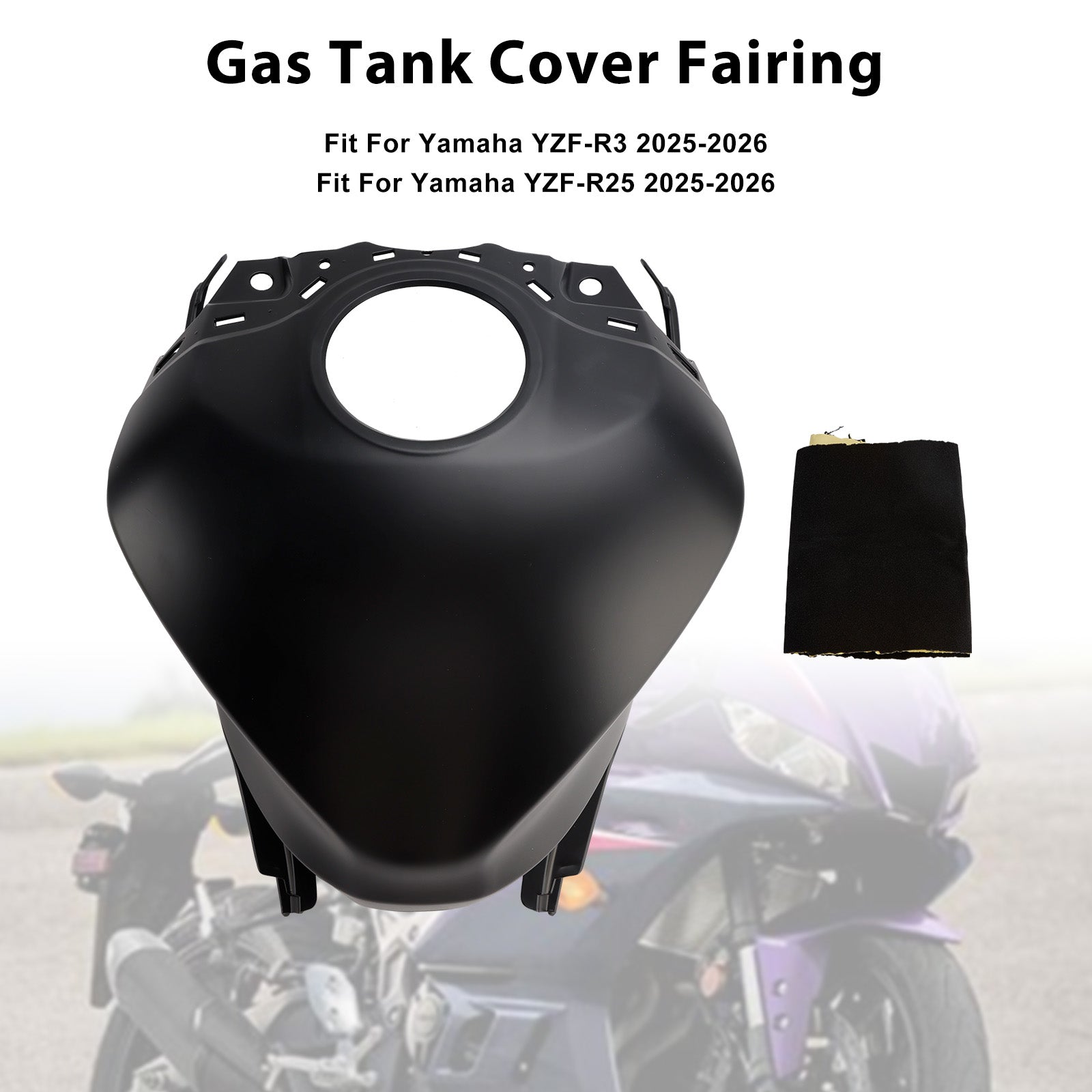 Gas Tank Cover Fairing Protector For Yamaha YZF-R3 R25 2025-2026