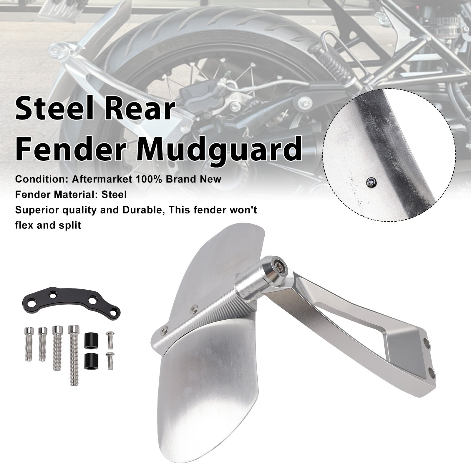2025-2026 For BMW R12 GS Steel Rear Fender Mudguard