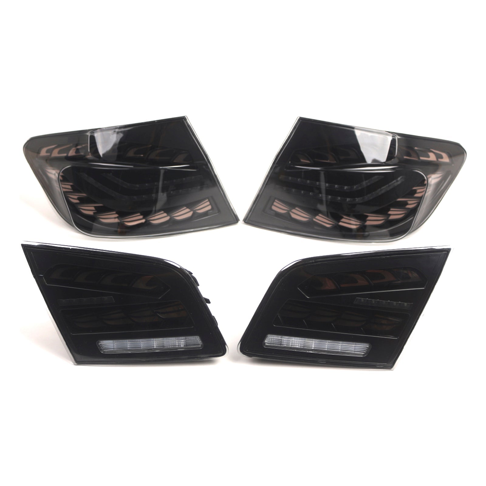 2010-2016 BMW 6th Gen 5-Series5F10 F18 M5 L&R Smoked LED Tail Lights Rear Lamp Assembly