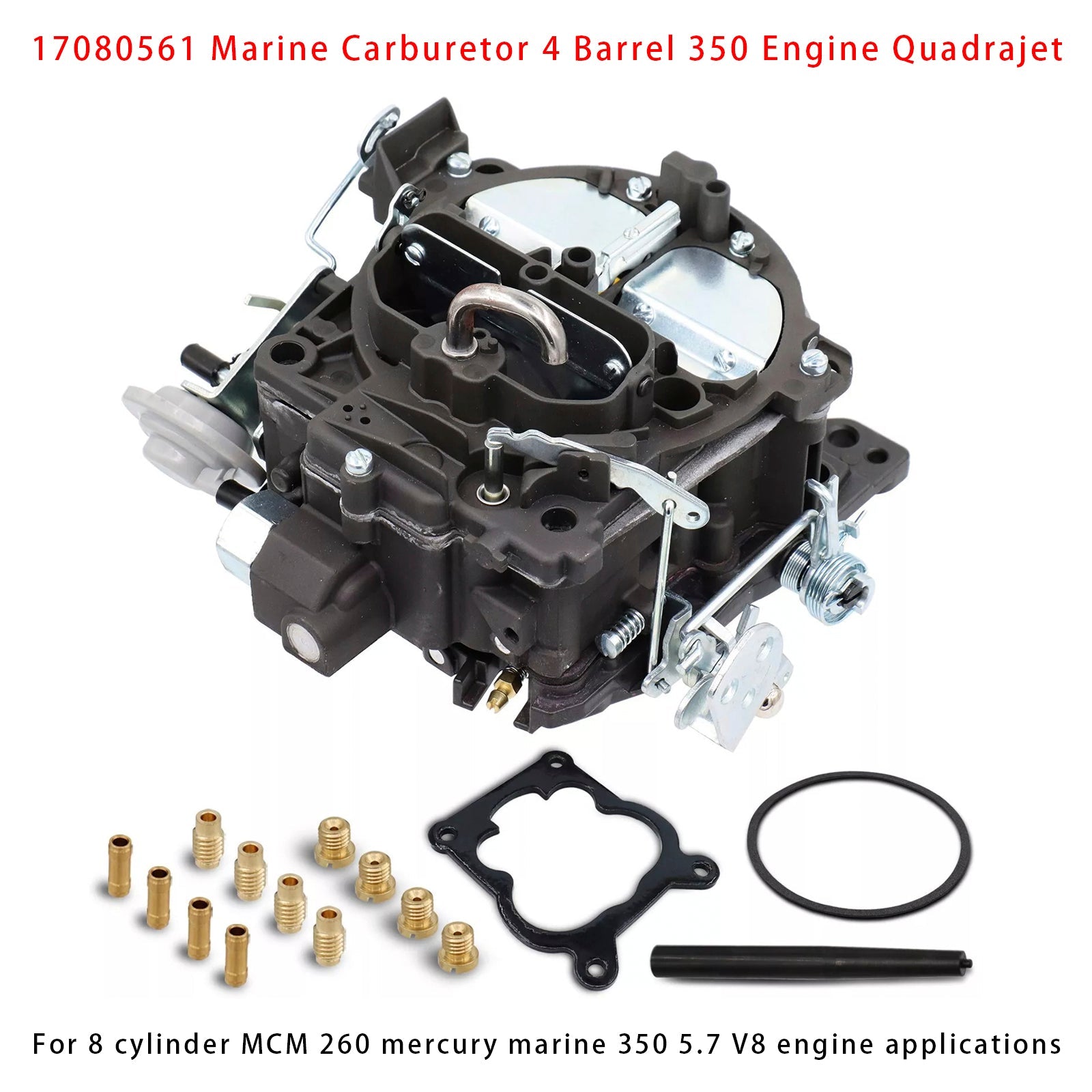 17080561 Marine Carburetor 4 Barrel 350 Engine