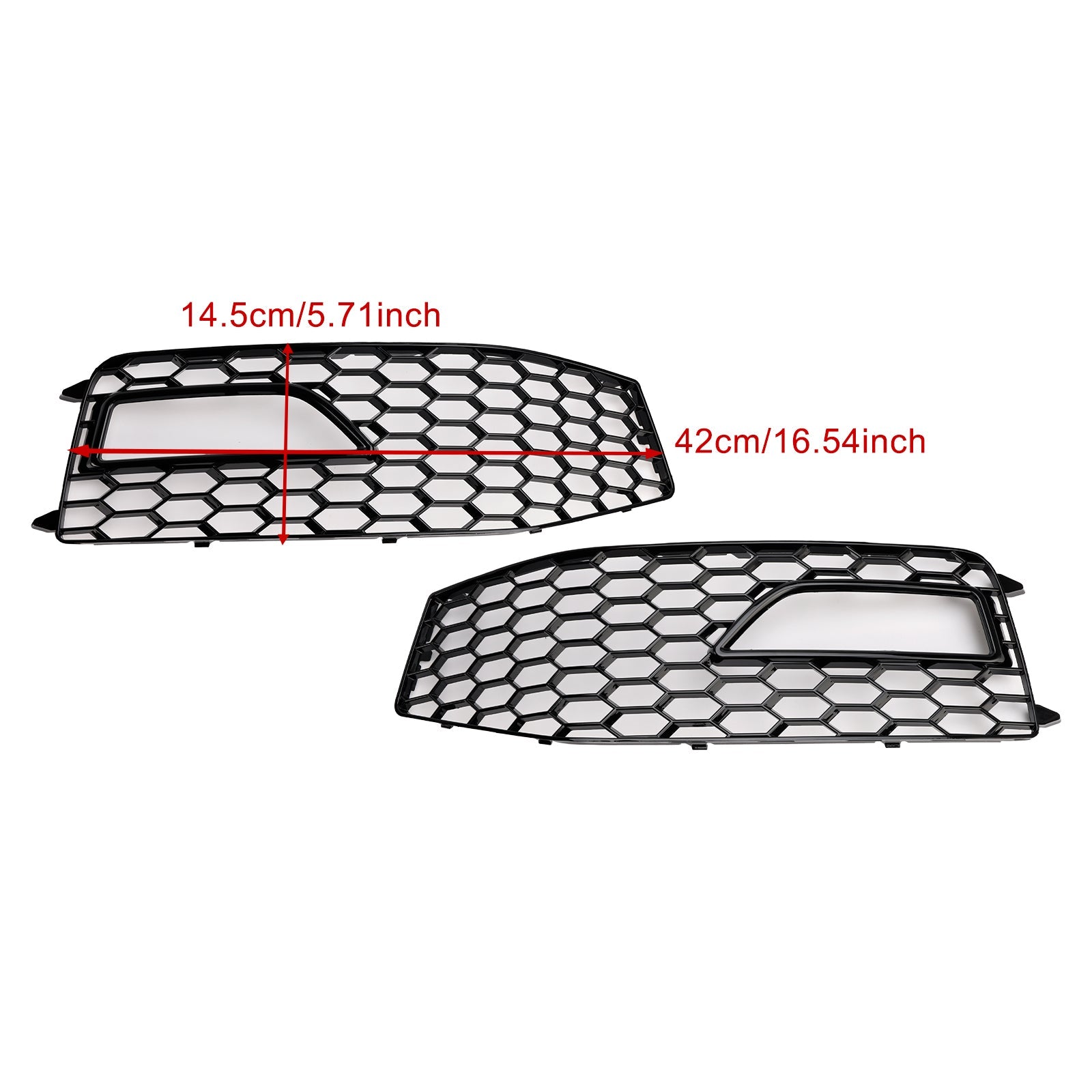 2013-2015 Audi A4 S-line S4 2PCS Bumper Fog Light Lamp Cover Grille Grill