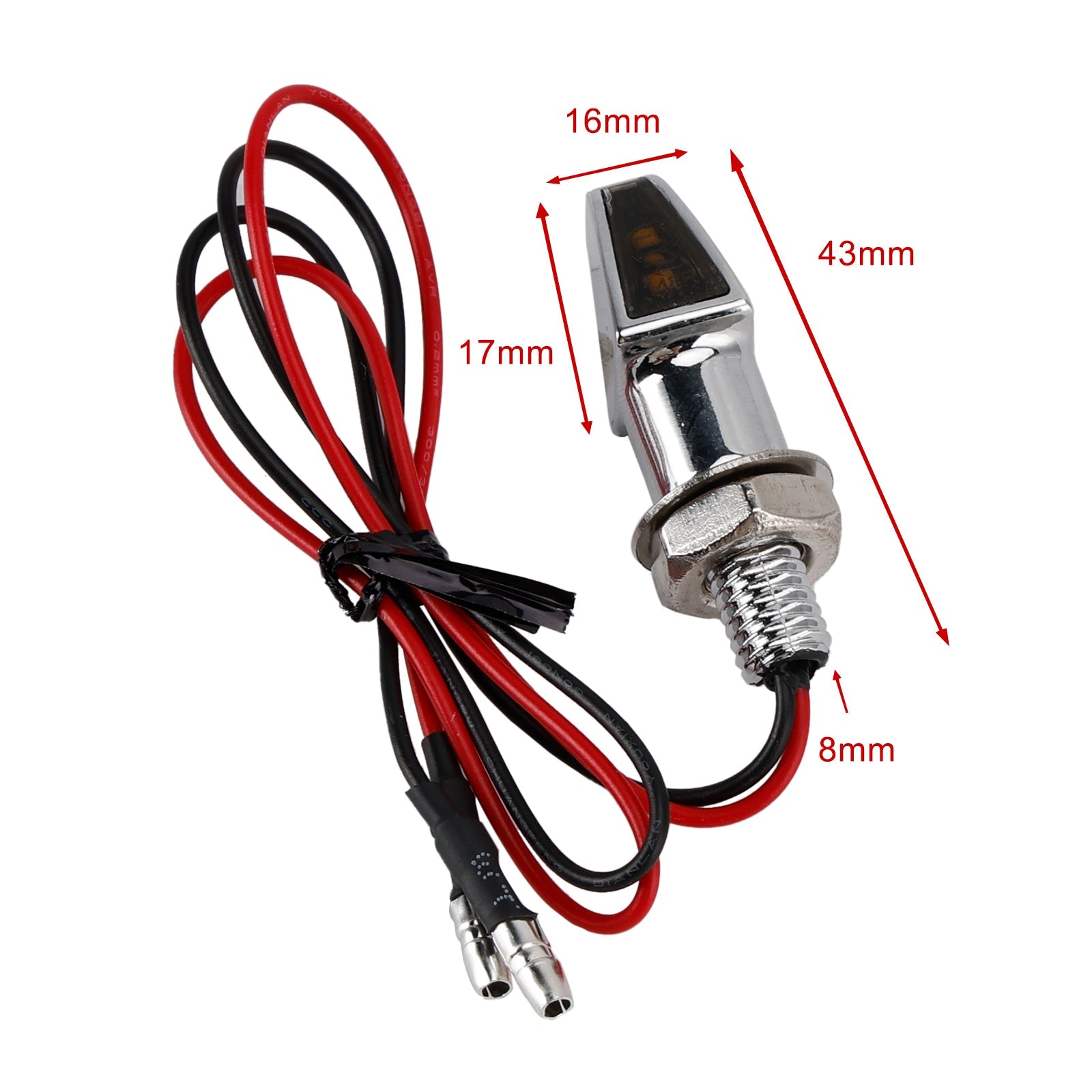 12V LED Turn Signal Indicator Light 8mm Universal Motorcycle For Yamaha
