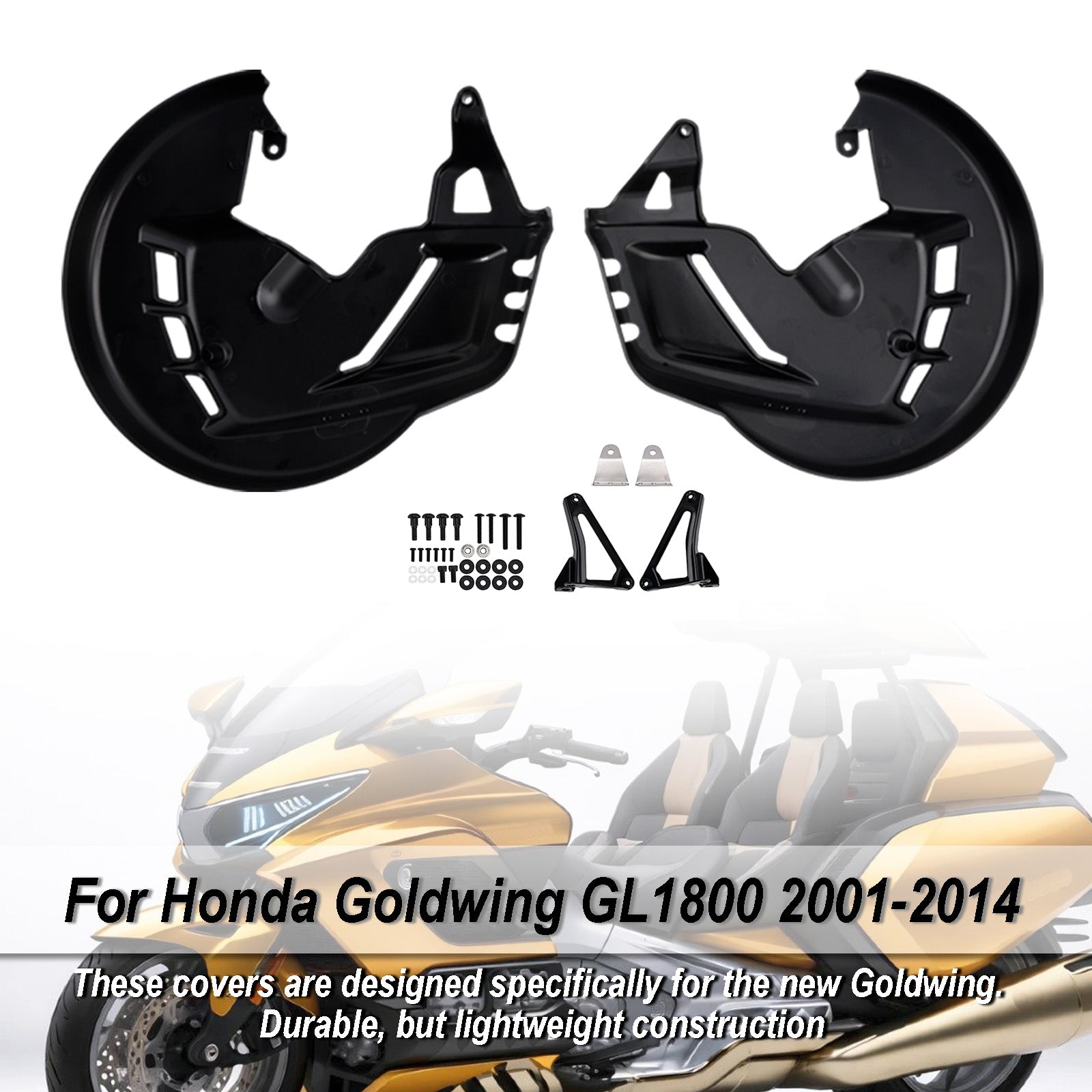2001-2014 For Honda Goldwing GL1800 Front Brake Disc Rotor Covers