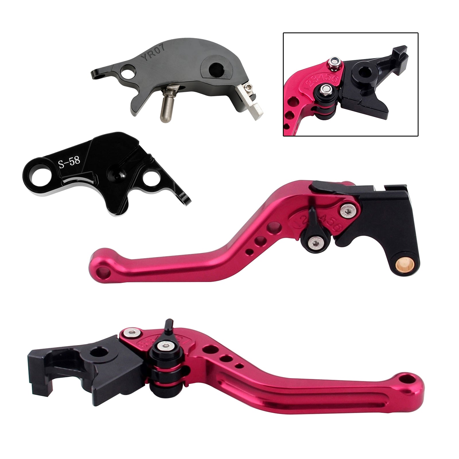 NEW Short Clutch Brake Lever fit for YAMAHA YZF R7 MT-10/SP FZ-10/SP 2022-23