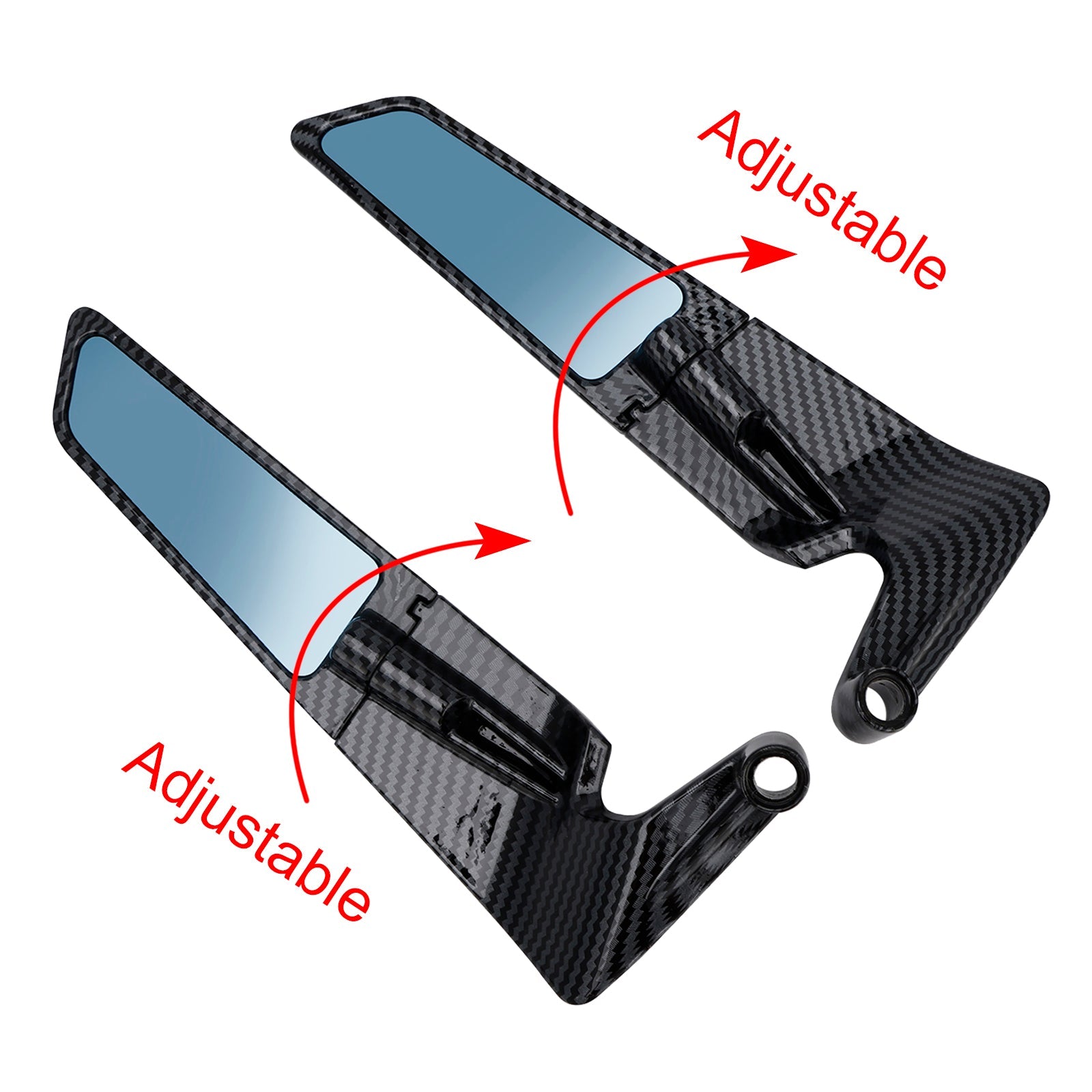 Rearview Winglet Mirrors For Aprilia Tuono 660 Tuono V4 1100 RR Factory 15-25