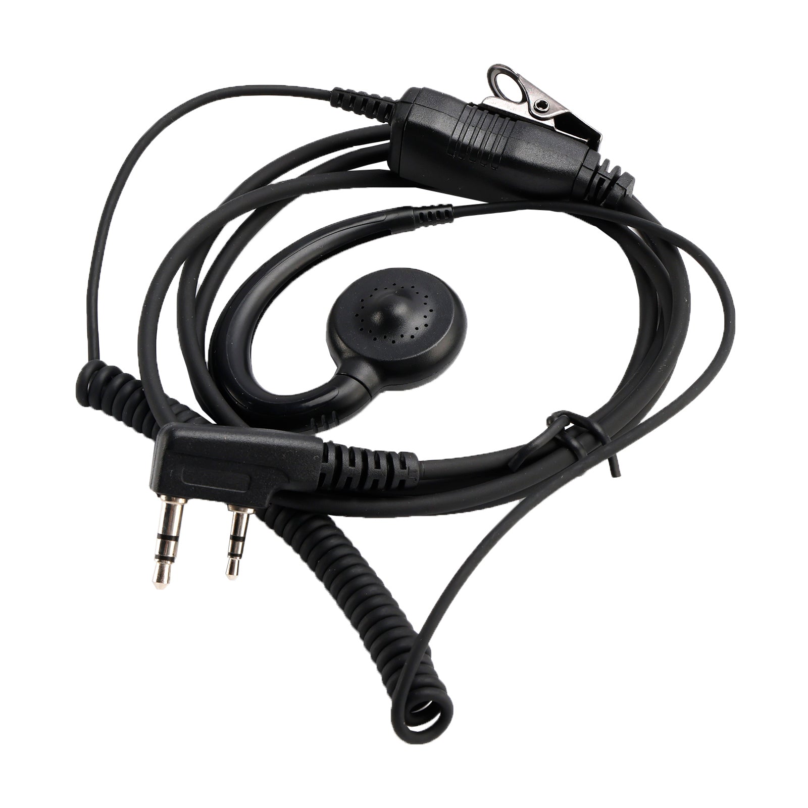 K-018 Small PTT-B6 Curve Hook Earhook Headset For TK-208 TH-D7 RPU416A KG-UVD1
