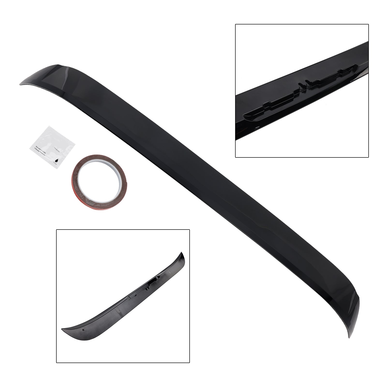 Gloss Black Rear Roof Wing Spoiler Lip For Mercedes-Benz C-Class W205 2014-2021