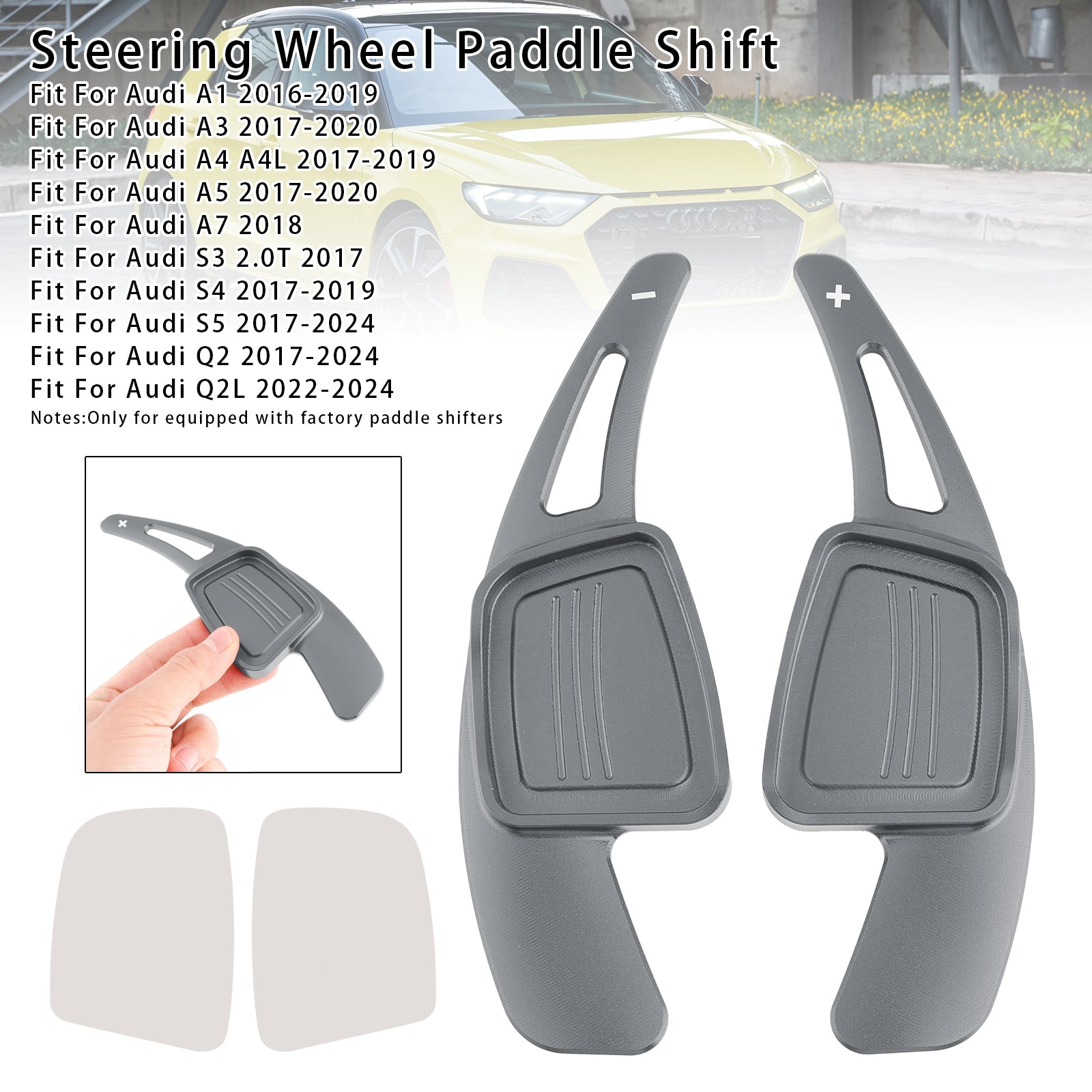 Steering Wheel Paddle Shifter Extension For Audi Q3 Q5 Q7 S3 S4