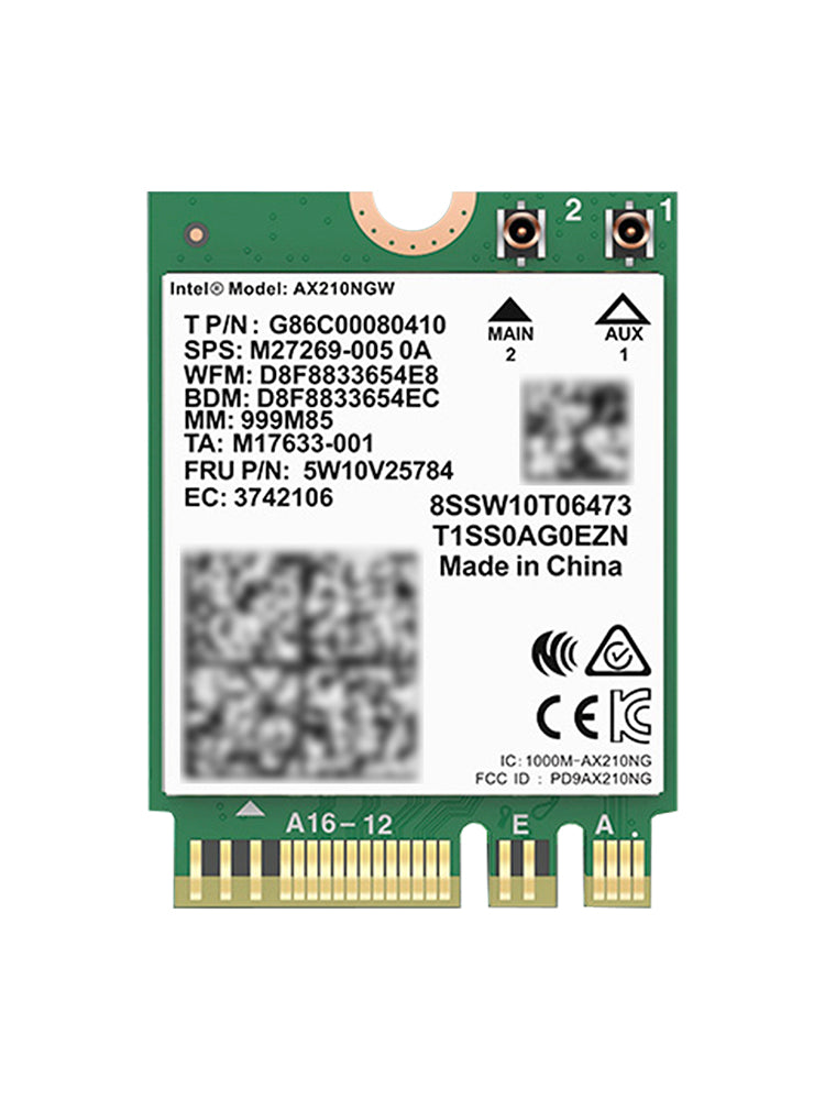 AX210 모듈 Bluetooth 5374Mbps 고속 기가비트 네트워크 카드는 WIFI6을 지원합니다.