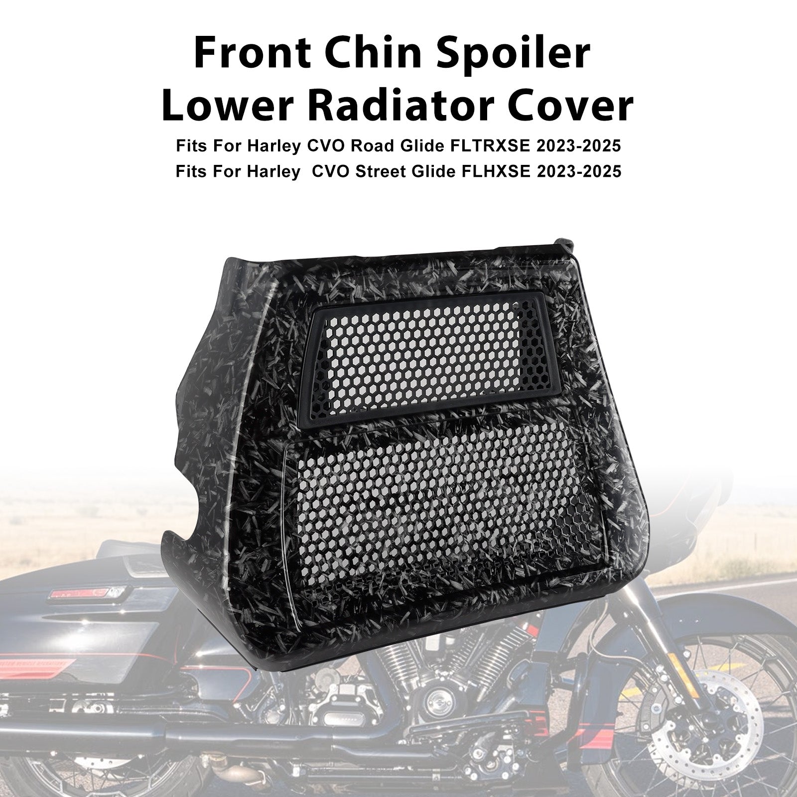 2023-2025 Harley CVO Street Glide FLHXSE Lower Chin Spoilers Radiator Guard Cover