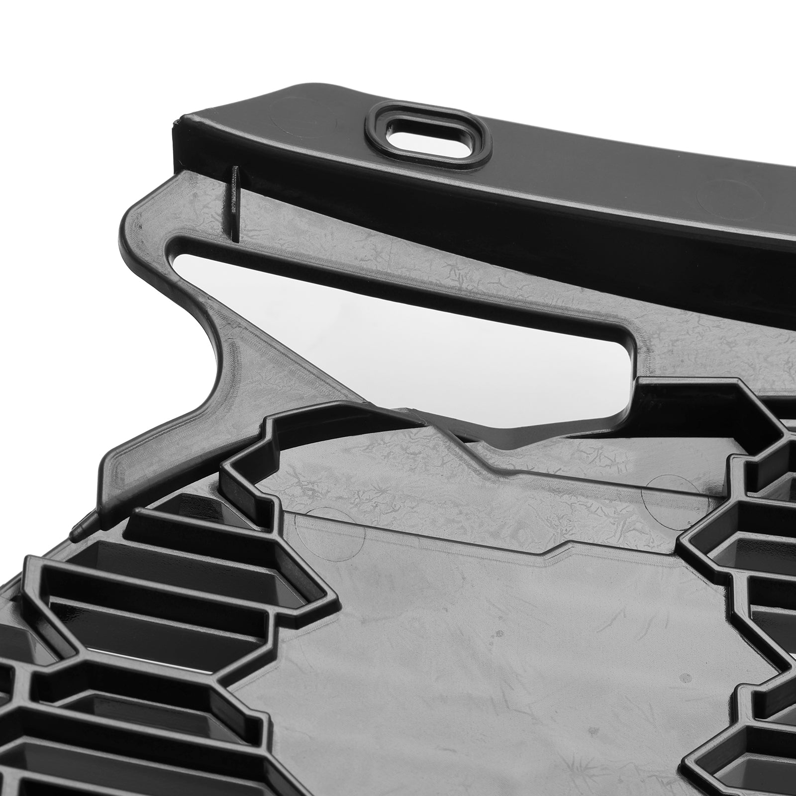 3pcs 광택 검은 전면 그릴 그릴 피트 미니 R55 R56 R57 R58 R59 Cooper S & JCW