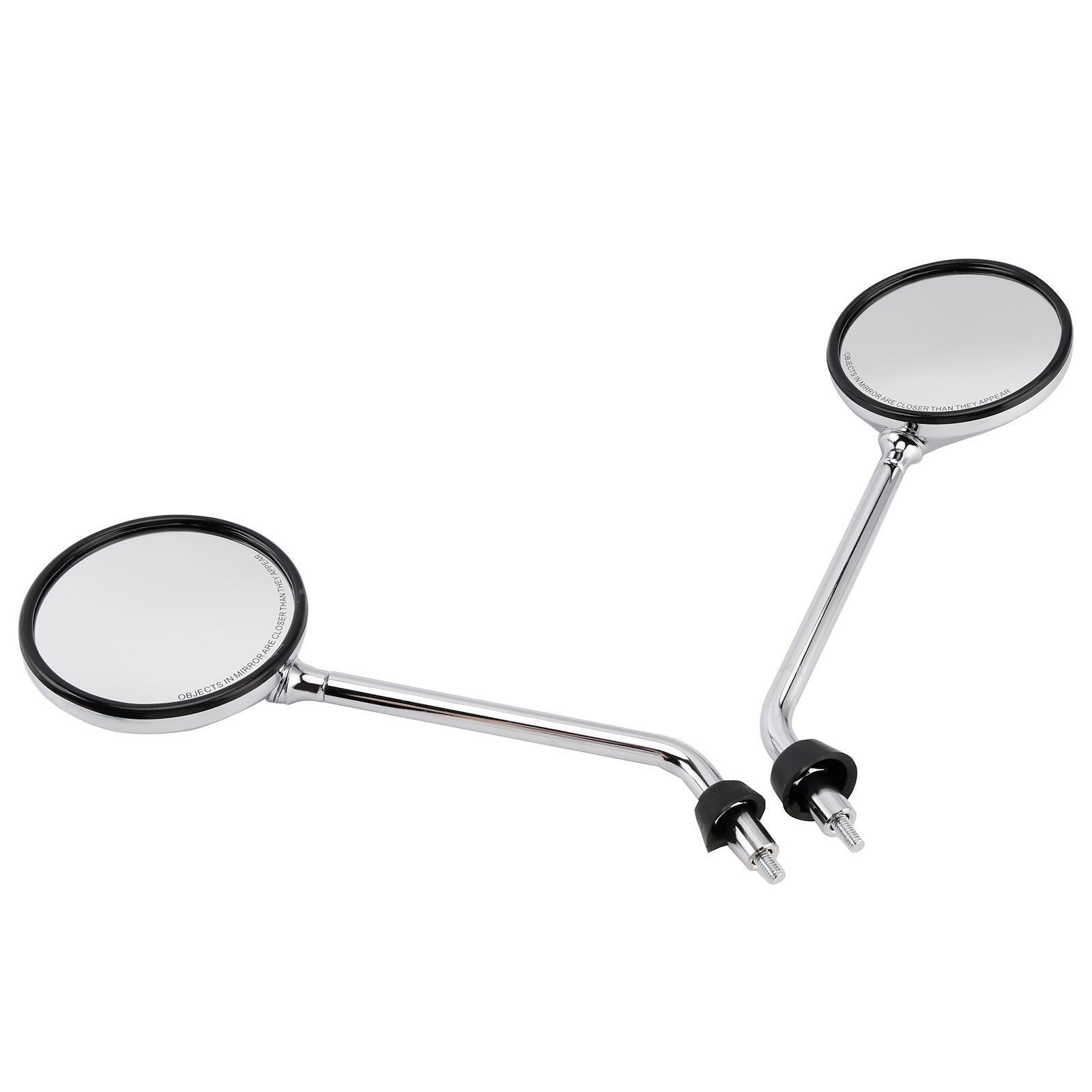 Chrome Rearview Mirror Set For Vespa LX 50 2T/4T & LX 125 & LX 150 2005-2013