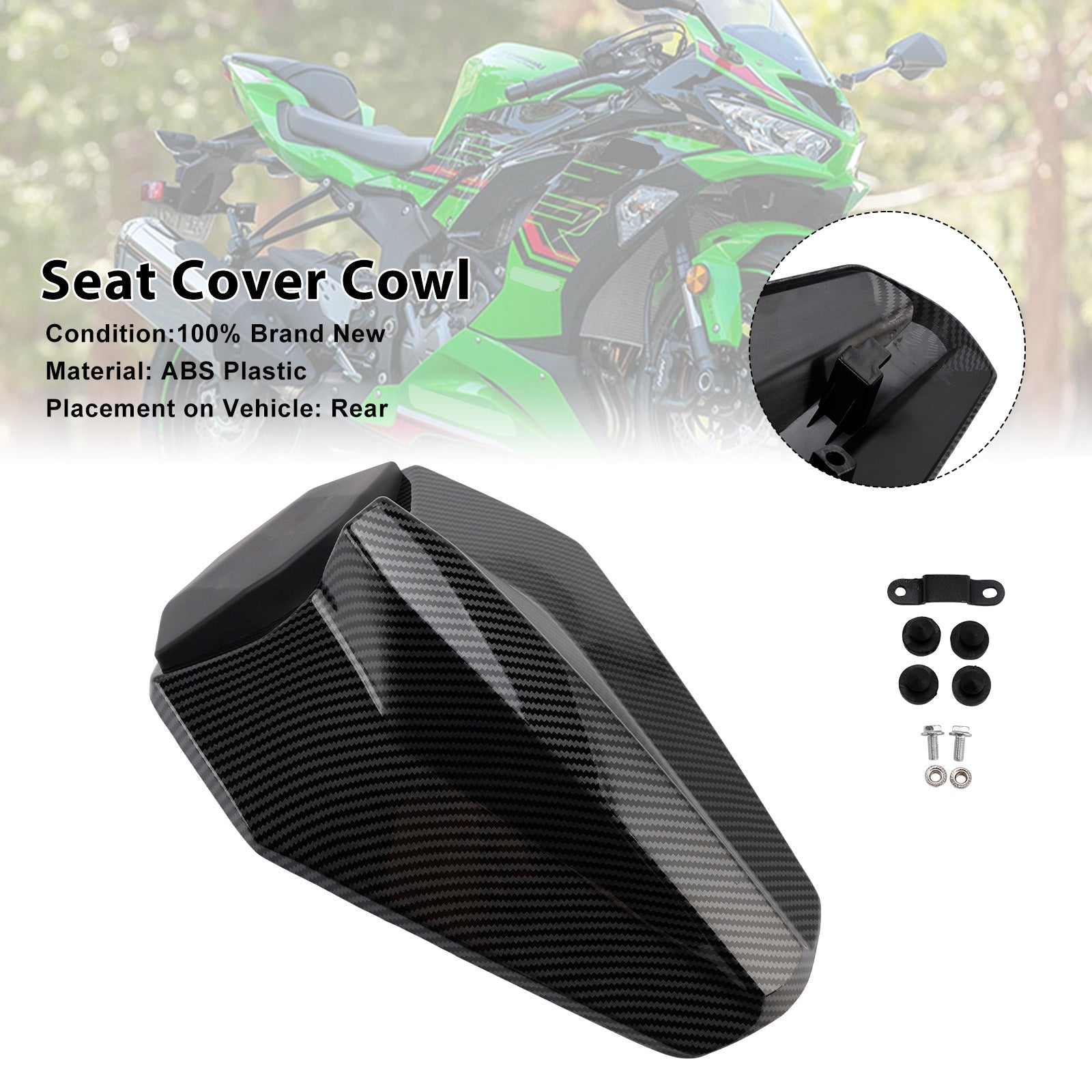 Racing Tail Rear Seat Fairing Cowl for Kawasaki ZX25R ZX4R ZX4RR 2020-2025