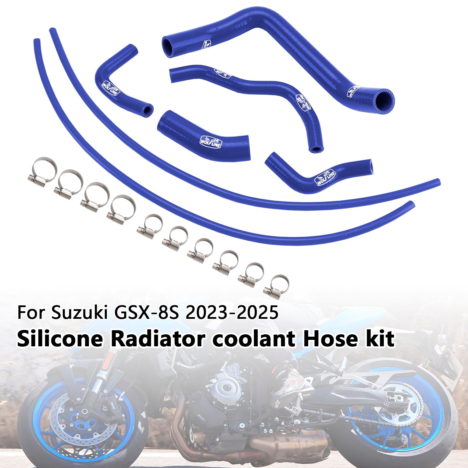 2023-2025 Suzuki GSX-8S Silicone Radiator coolant Hose