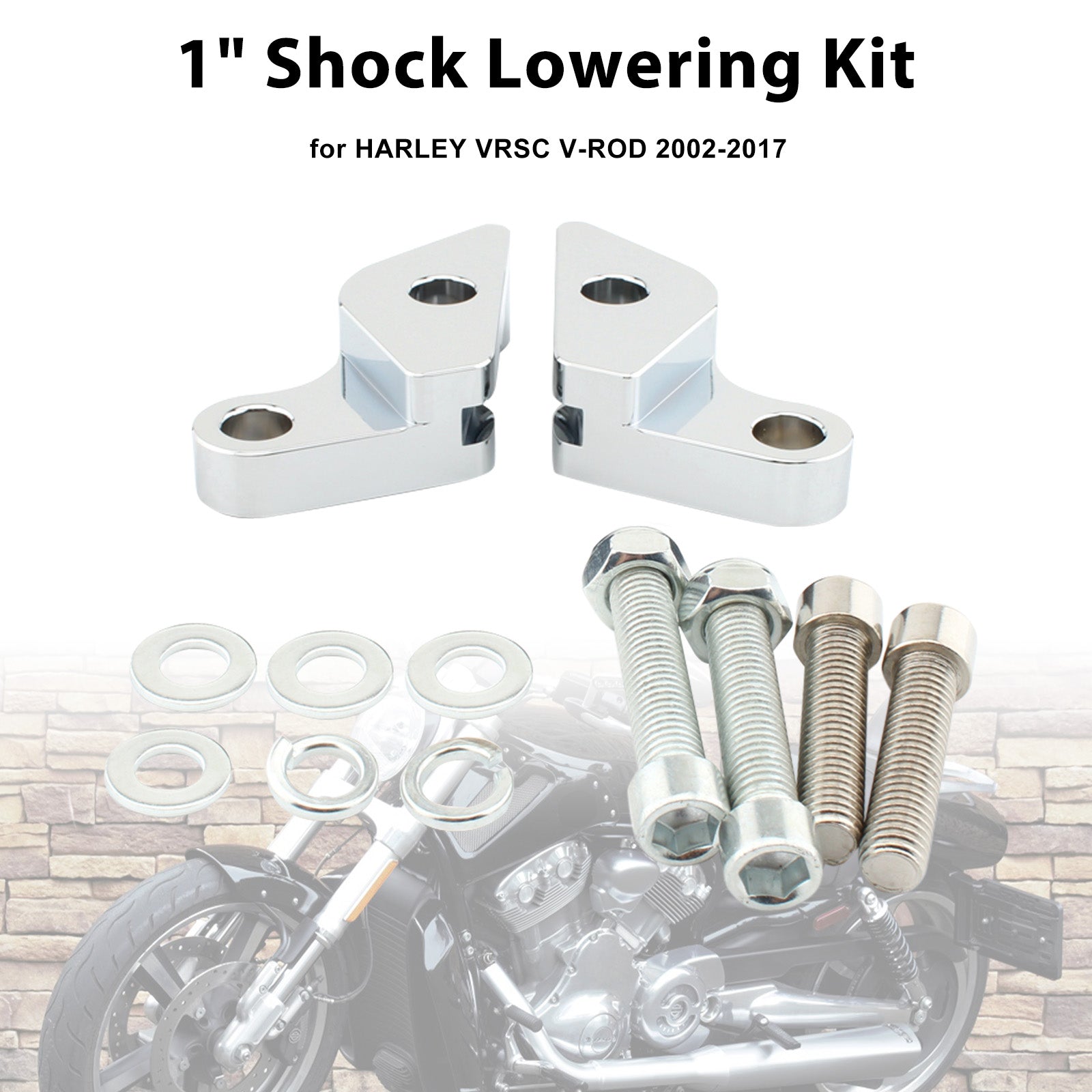 2007-2017HARLEY VRSC V-ROD 1" Shock Lowering Kit