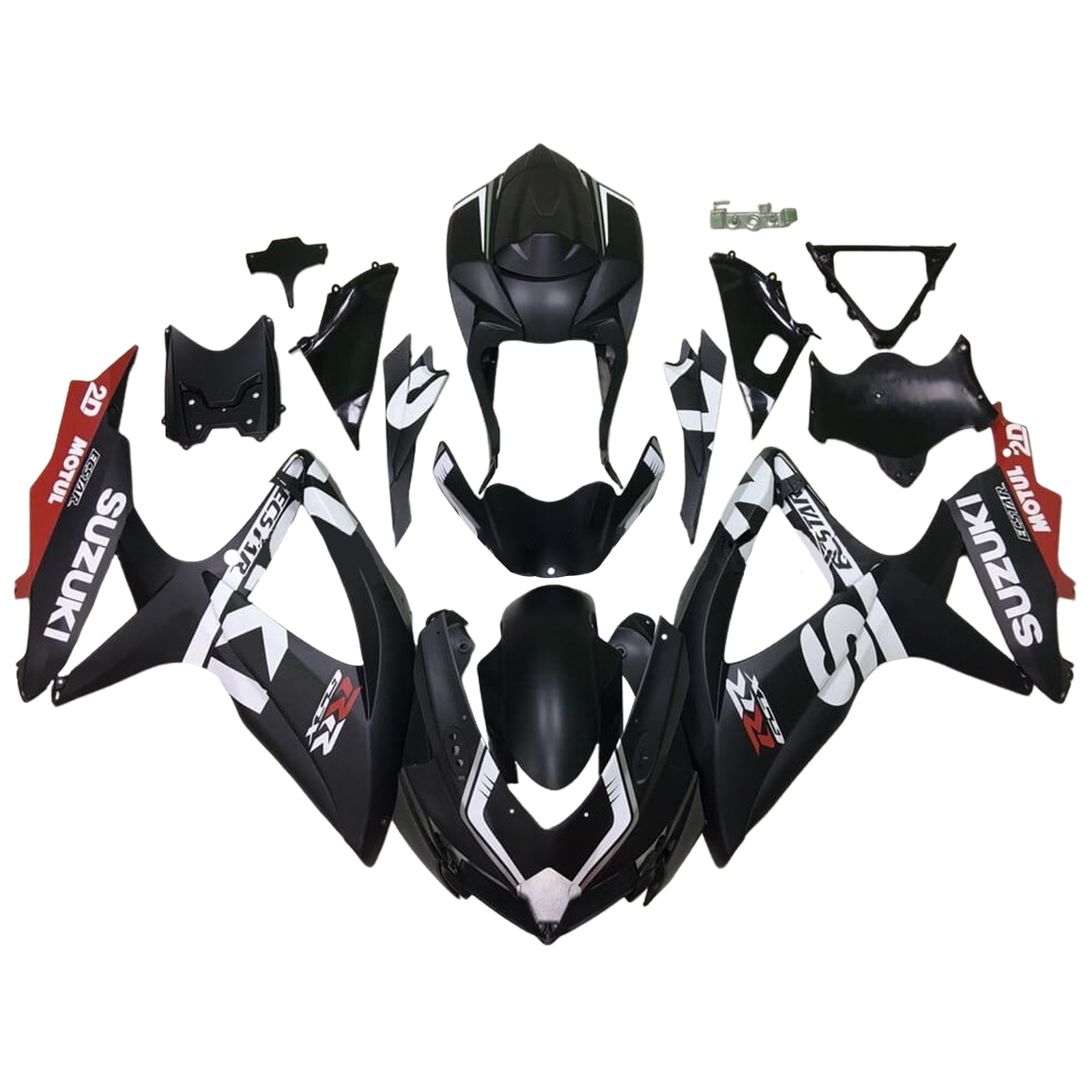 Amotopart Suzuki GSXR 600/750 2008-2010 K8 Fairing Kit Bodywork Plastic ABS