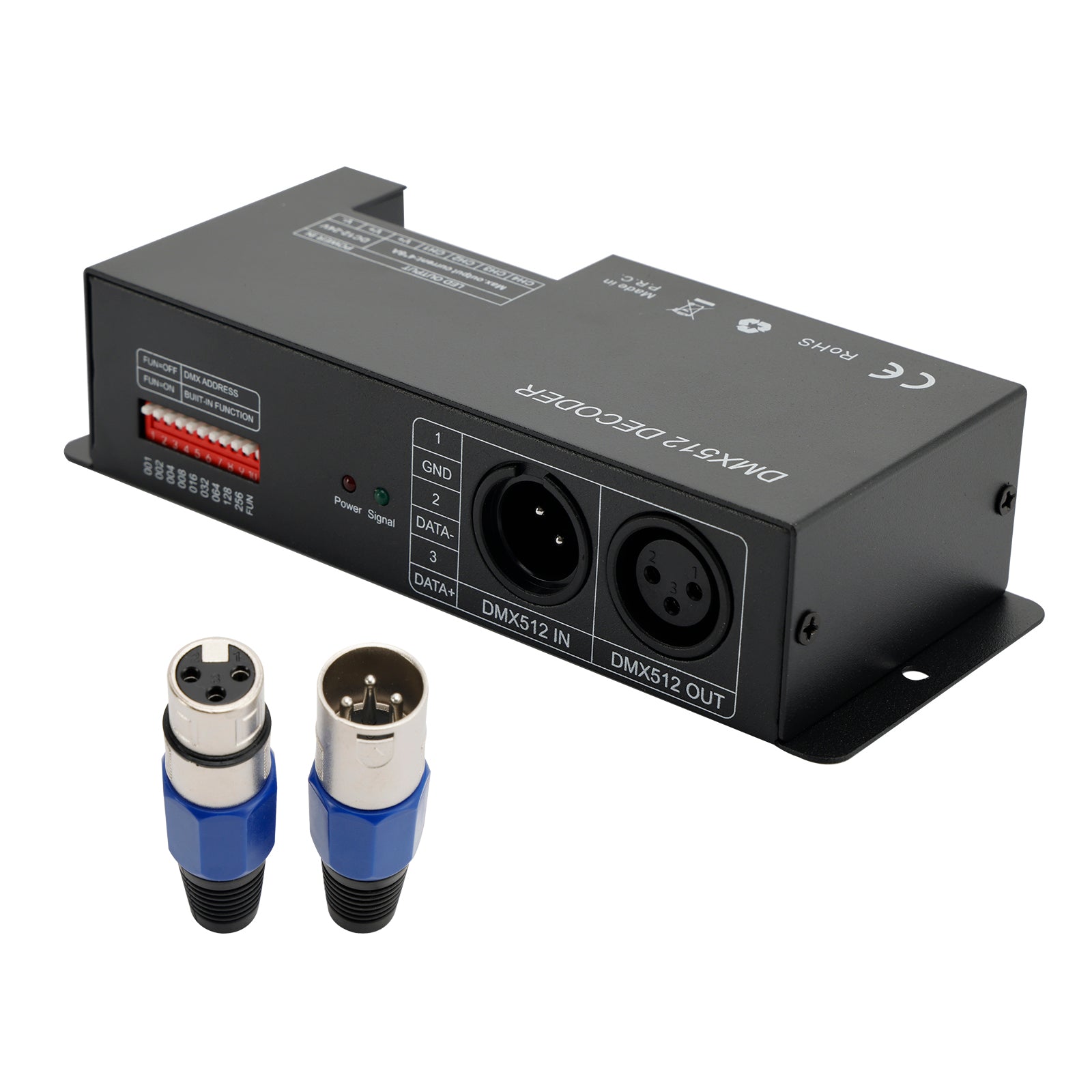 4 채널 DMX 512 디코더 RGBW PWM DIMMER 드라이버 LED 스트립 라이트 컨트롤러