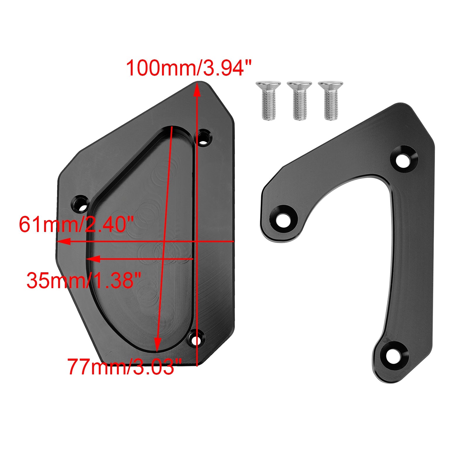 Kickstand Enlarge Plate Pad fit for Suzuki V-strom 650 DL650 XT 2011-2024