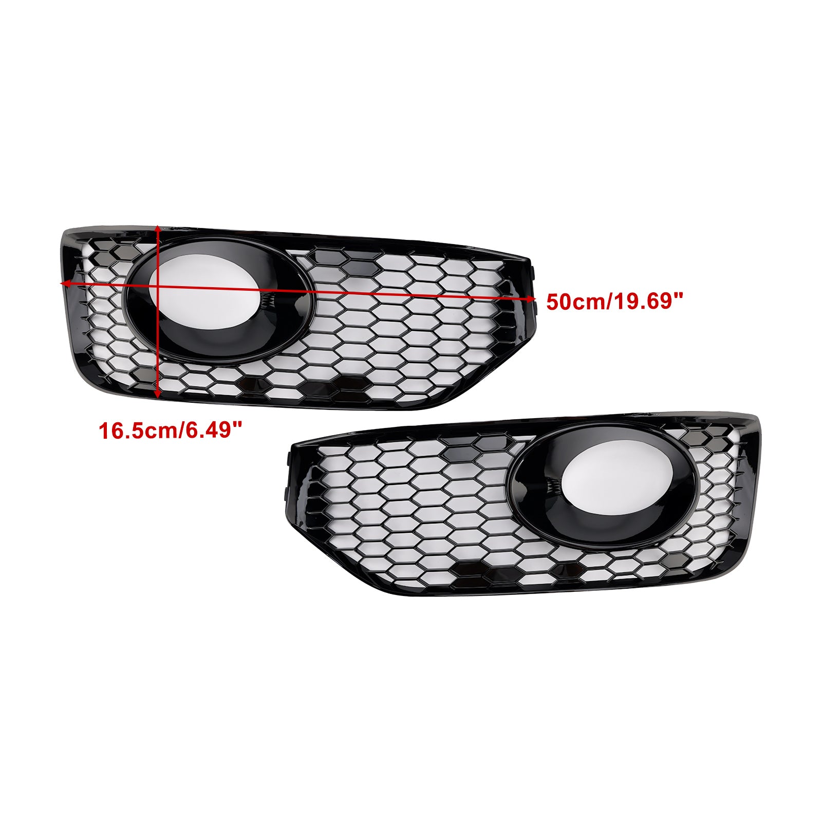 2010-2015 VW T5 T5.1 S-line Fog Lamp Light Cover Insert Grille Gloss Black