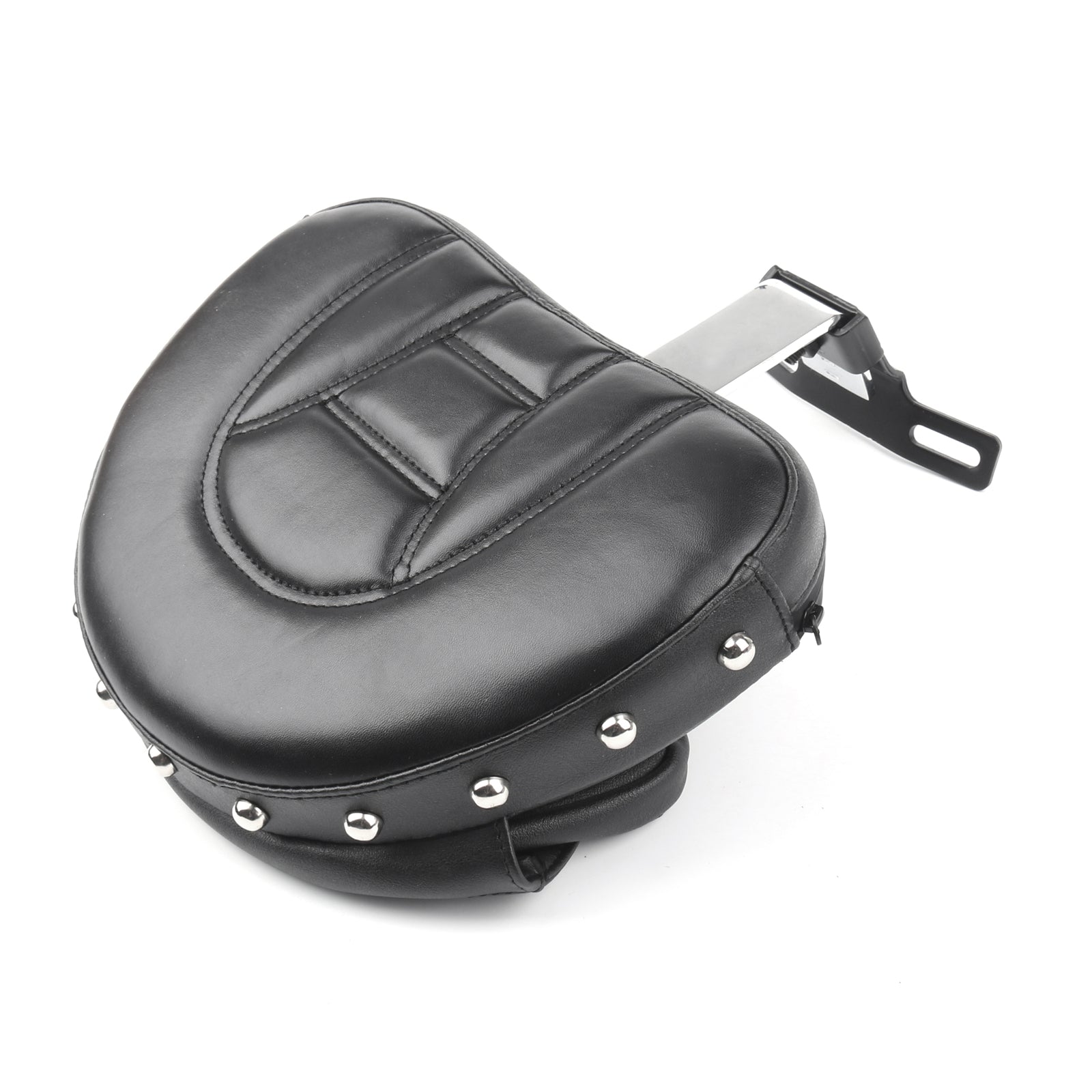 Driver Seat Rider Backrest Pad For 07-17 Fatboy FLSTF Heritage Softail CH