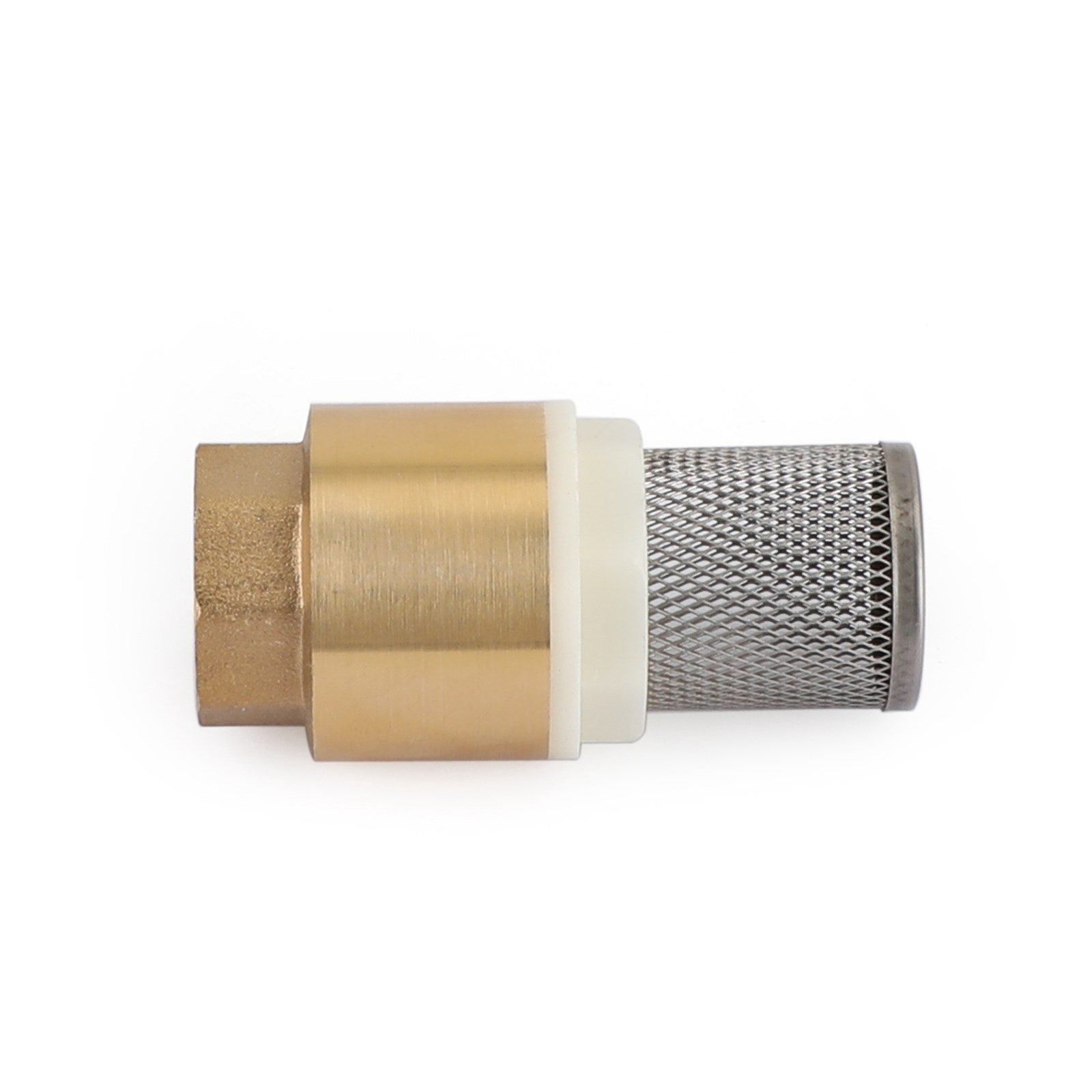 3/4" NPT 인라인 체크 풋 밸브 황동 스프링 장착 필터 200 PSI