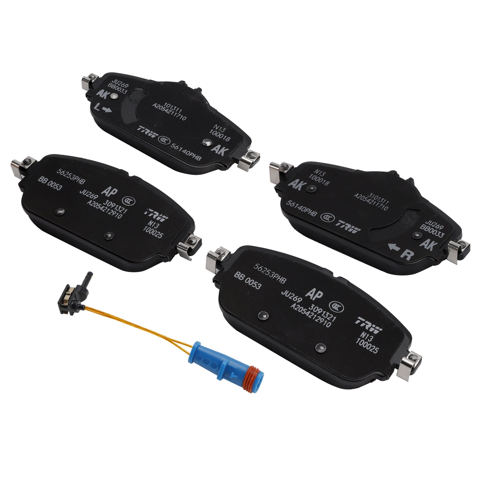 Mercedes-Benz C-Class 205 E-Class 213 Front Brake Pads A0004208903 For With Wear Sensor 1695401617