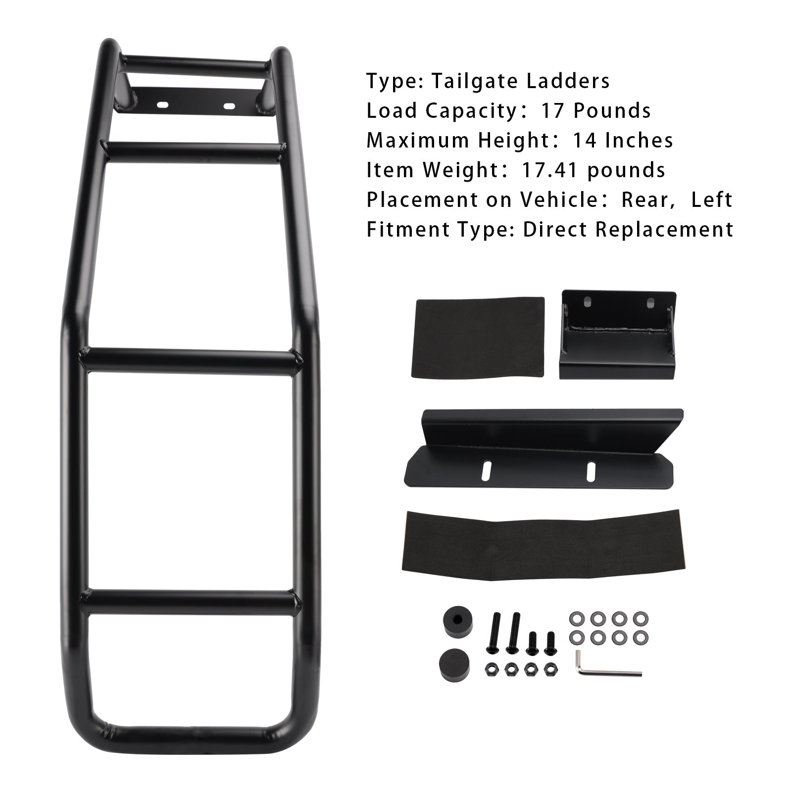 Rear Gate Ladder Kit Left Side For Toyota RAV4 2019-2025