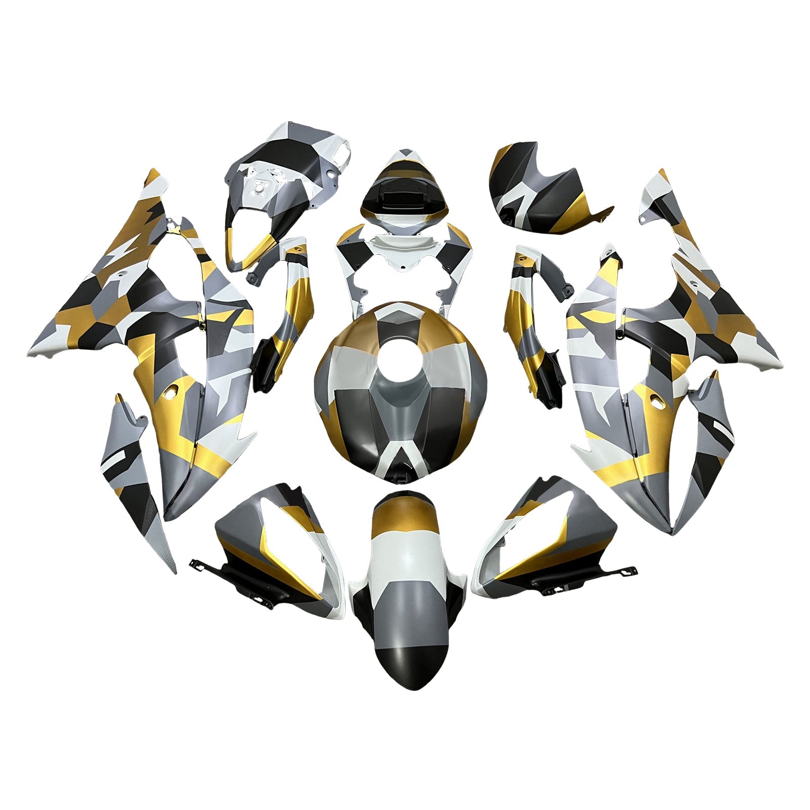 Injection Fairing Kit Bodywork Plastic ABS For Yamaha YZFR6 YZF-R6 2008-2016