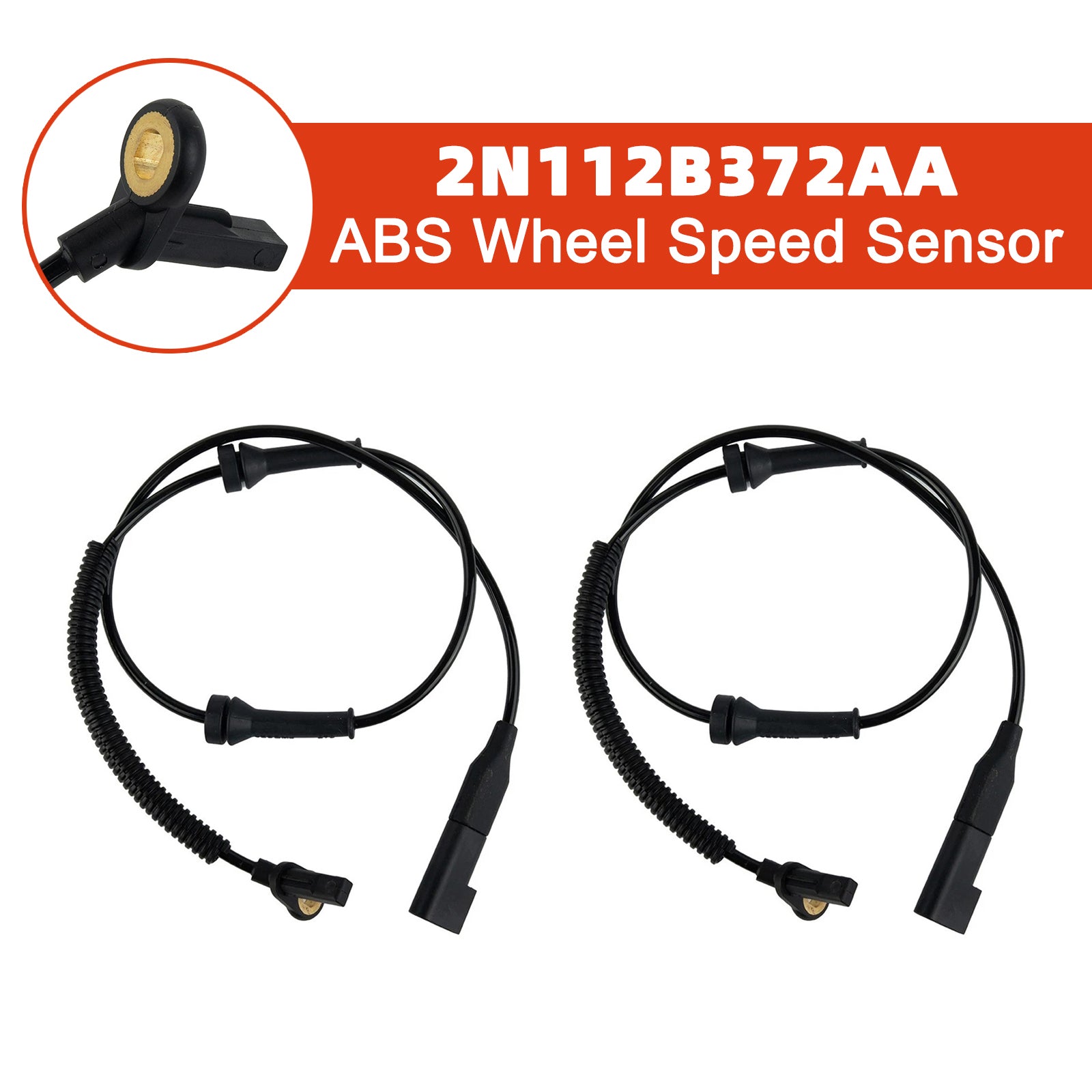 Front Left and Right ABS Wheel Speed Sensor 2N112B372AA for Ford Fiesta MK6