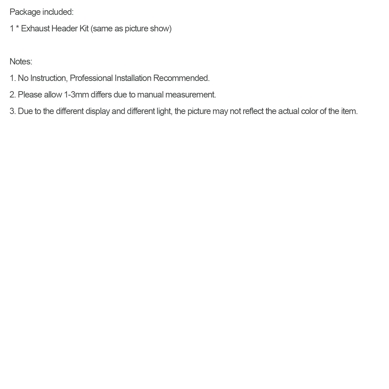 스테인레스 스틸 매니 폴드 헤더 맞춤 도요타 타코마 2.4L 2.7L L4 1995-2001