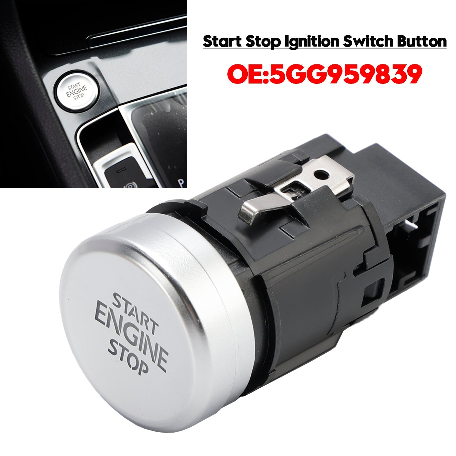 Start Stop Ignition Switch Button 5GG959839 for VW Golf MK7 GTI R32 13-17