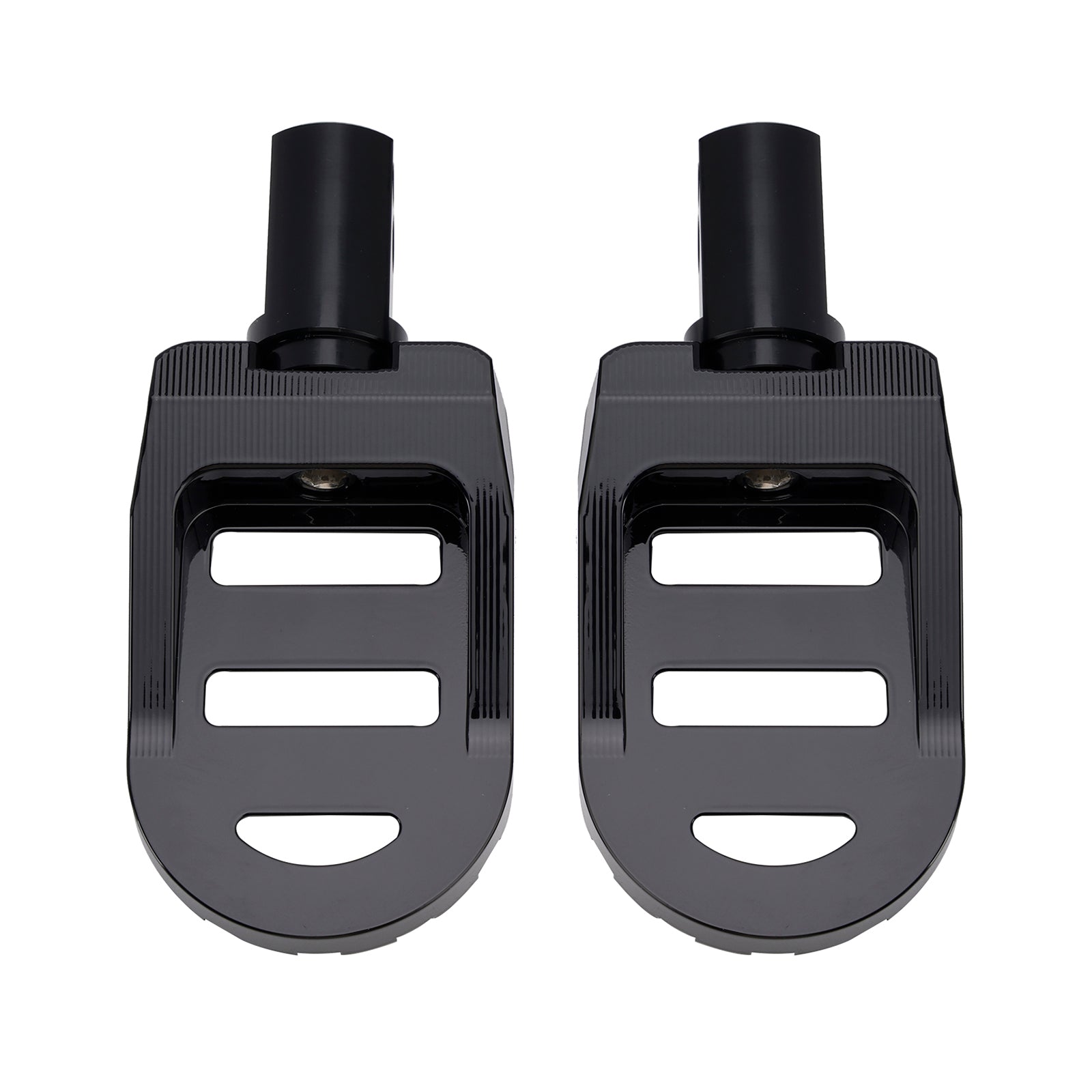 Universal Front Footrests Foot Pegs fit for motorcycle with 1.25 inches bars
