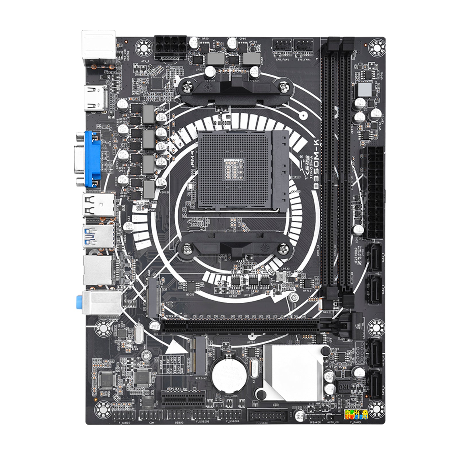 B350M-K Computer Motherboard Desktop DDR4 AM4 CPU WIFI NVME Gigabit Network Card