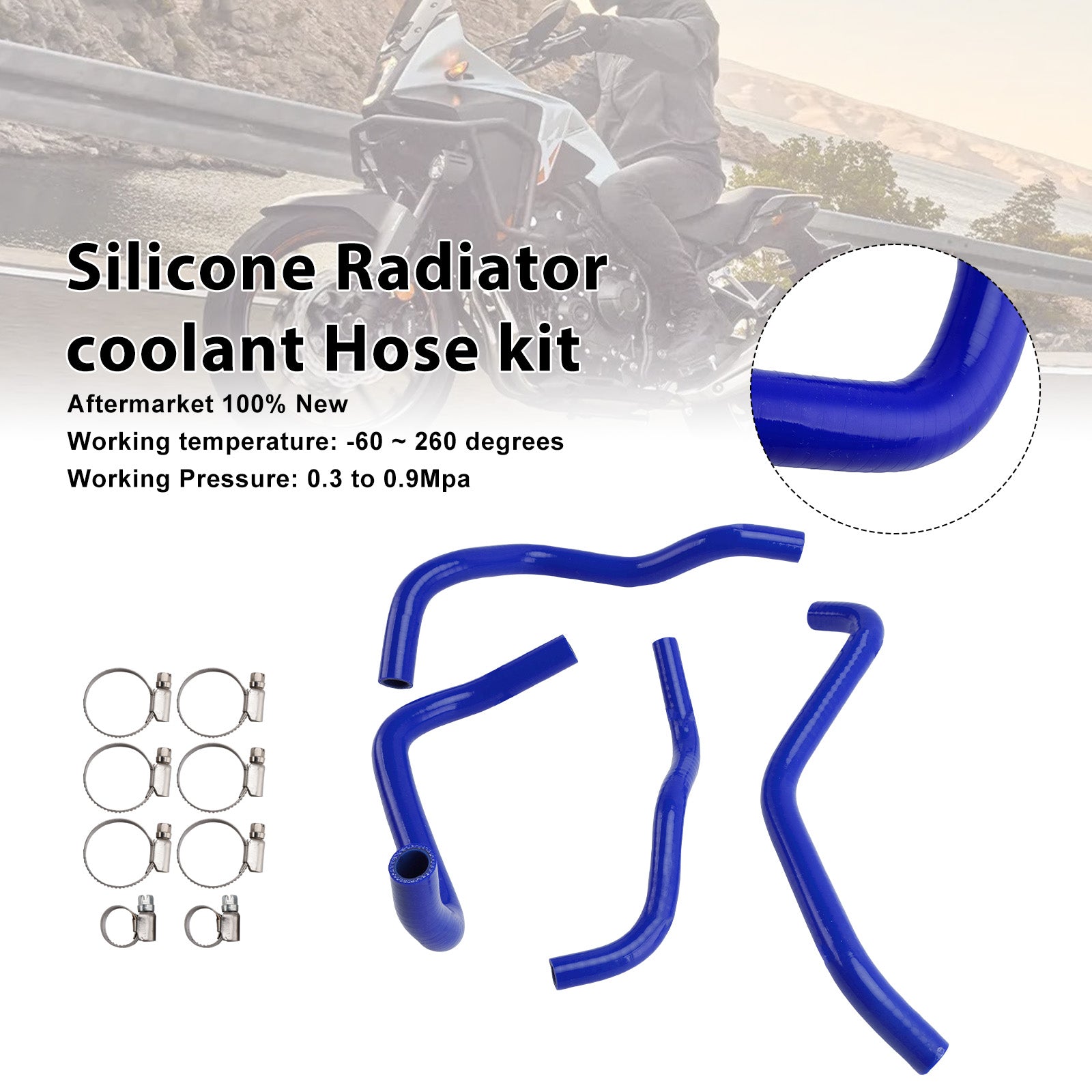 2024-2025 Honda CB500 Hornet Silicone Radiator coolant Hose