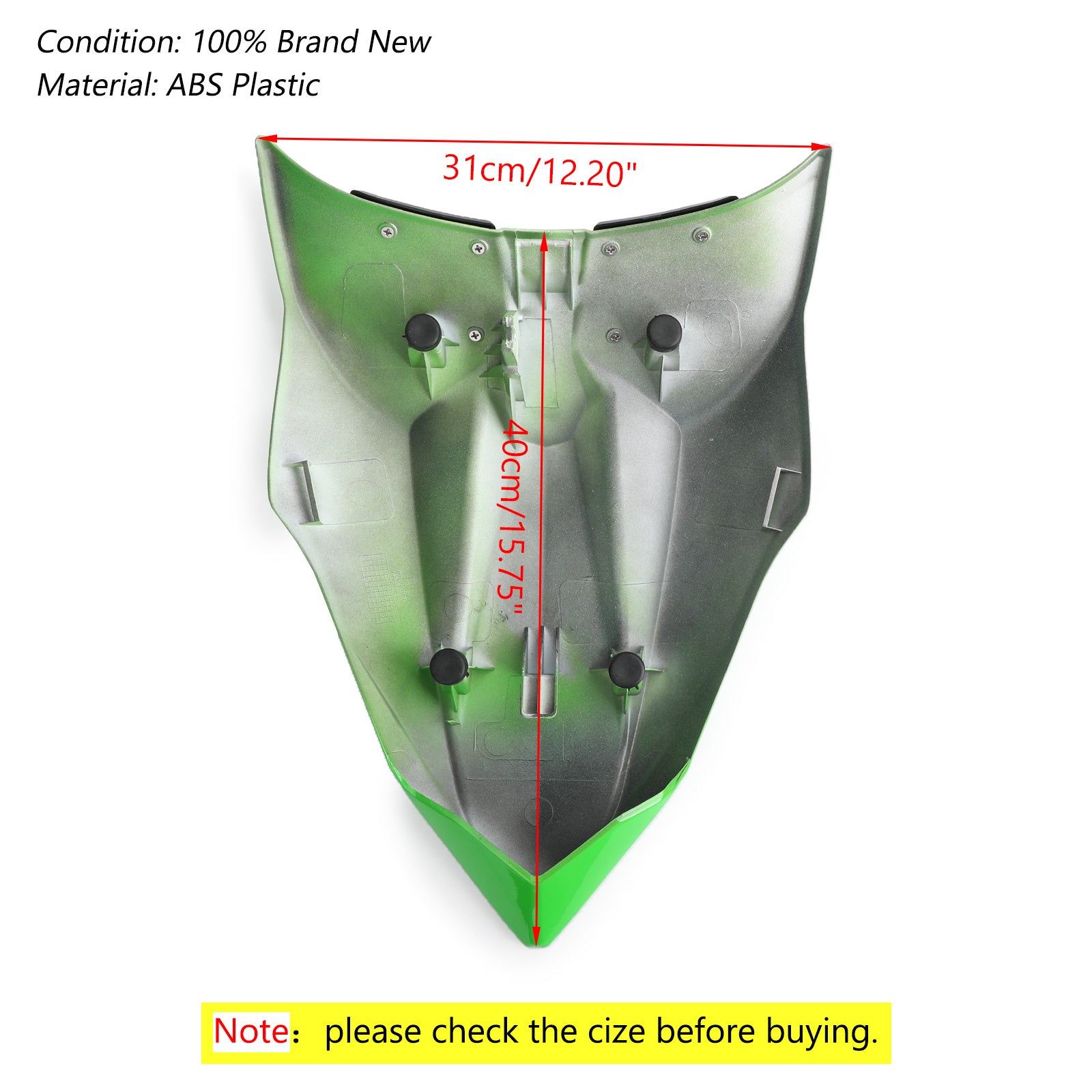 Motorcycle Rear Seat Fairing Cover Cowl For Kawasaki Z650 Ninja 650 17-23 LGreen