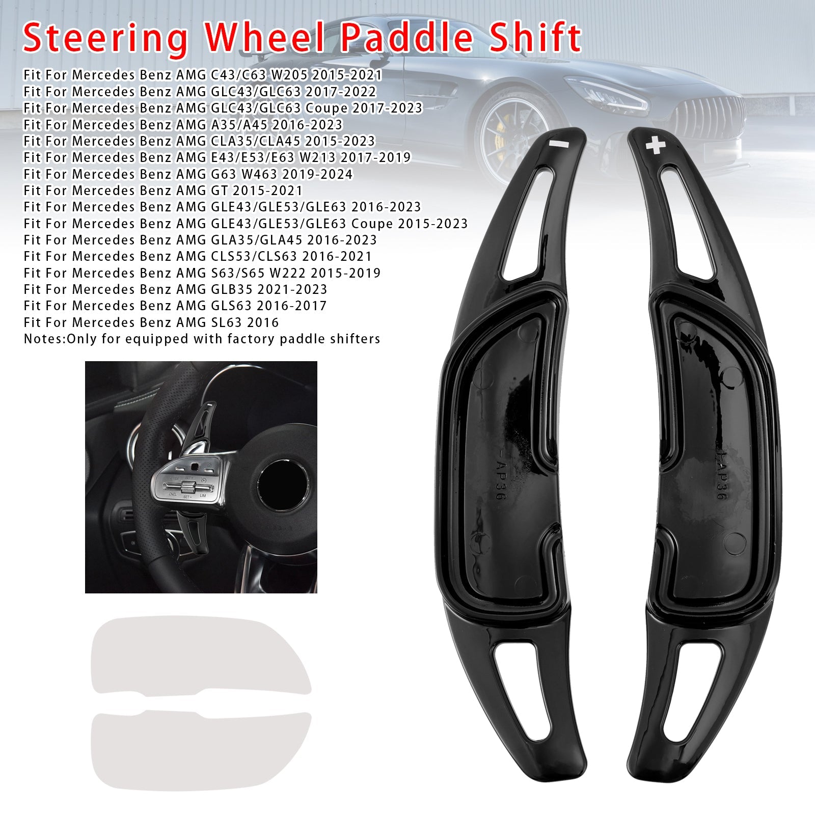 Steering Wheel Paddle Shifter Extension For Mercedes Benz AMG