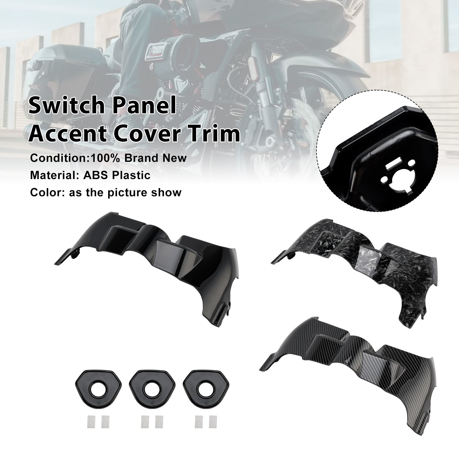 2023-2025 Touring Electra Street Glide Switch Panel Accent Cover Trim