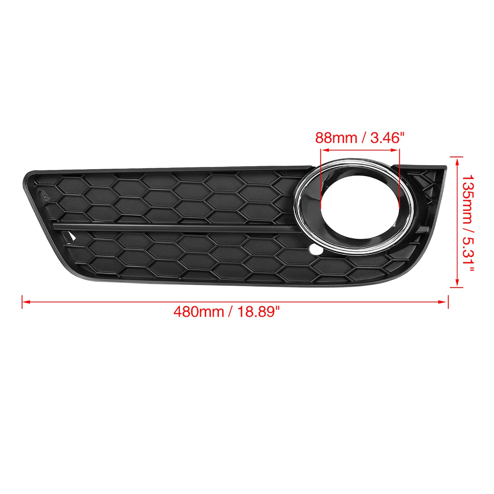 2008-2011 Audi A5 A Pair Of Car Fog Lamp Grilles 8T0 807 682 8T0 807 681