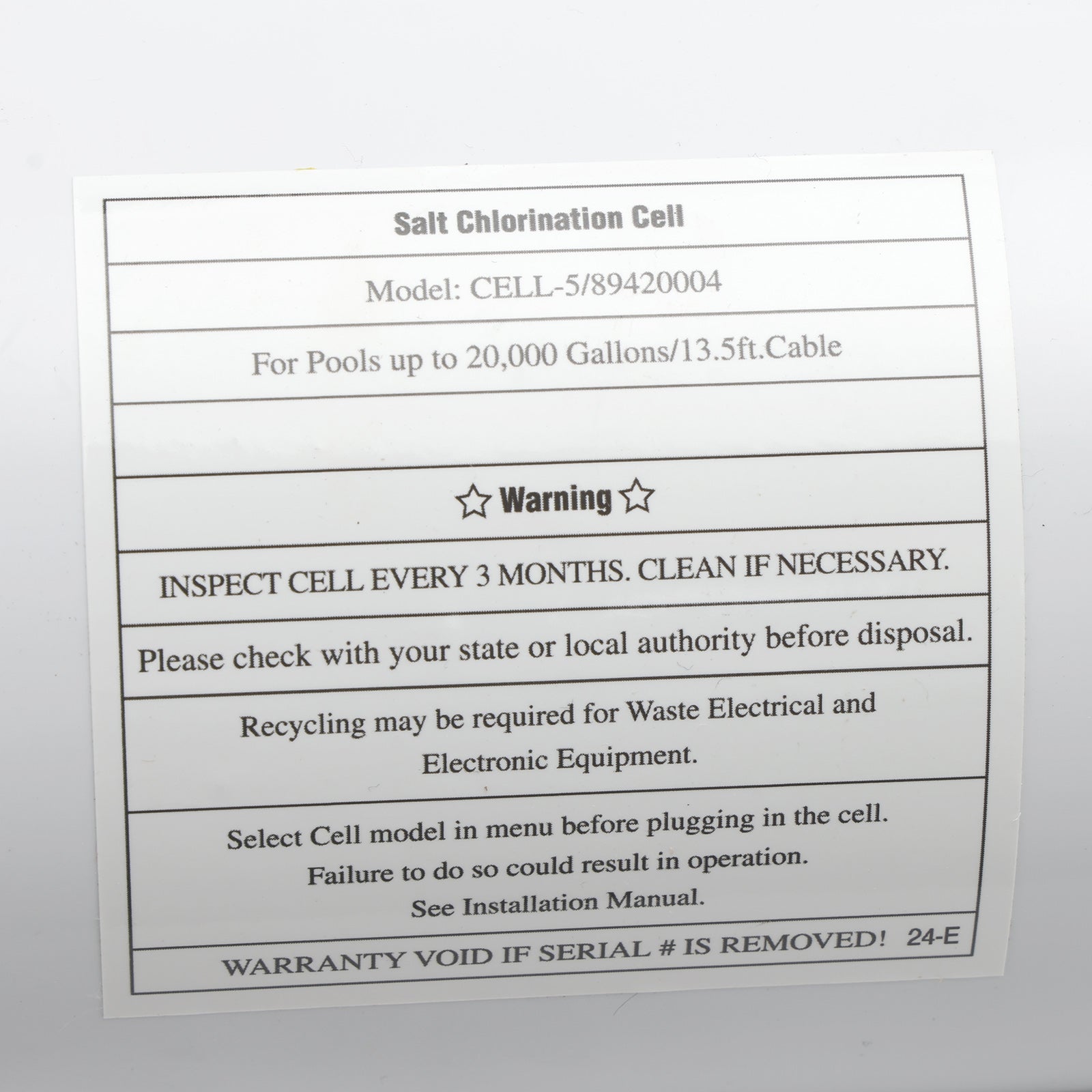 Hayward GLX-CELL-5 TurboCell Salt Chlorinator Replacement for AquaTrol Pools up to 20K Gallons