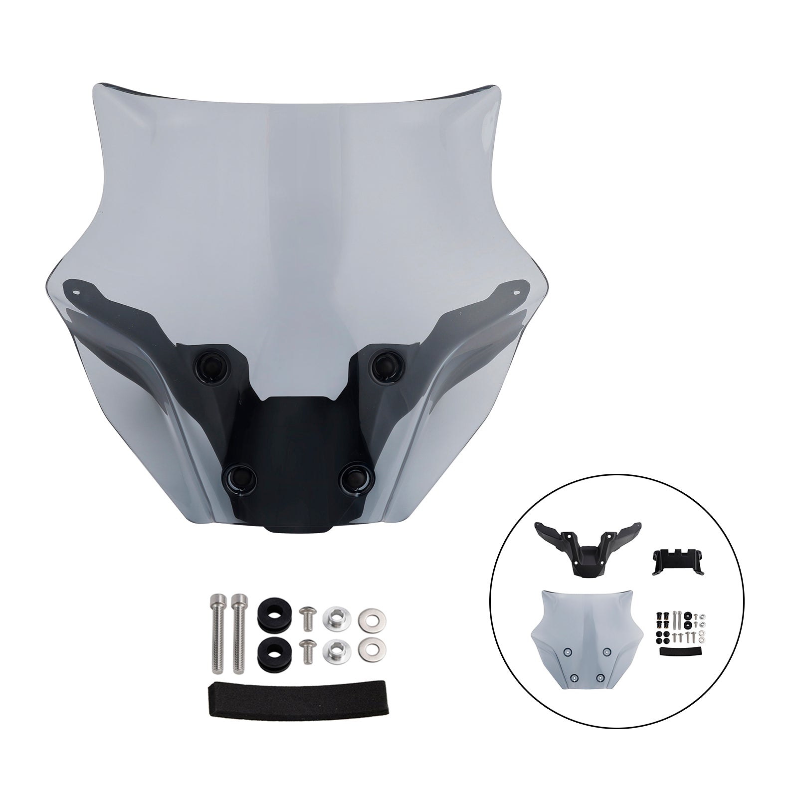 2024-2025 야마하 MT-09/SP 윈드실드 윈드스크린 + 브라켓