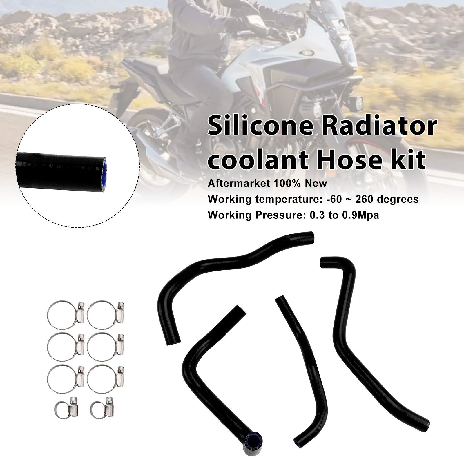 2024-2025 Honda CB500 Hornet Silicone Radiator coolant Hose