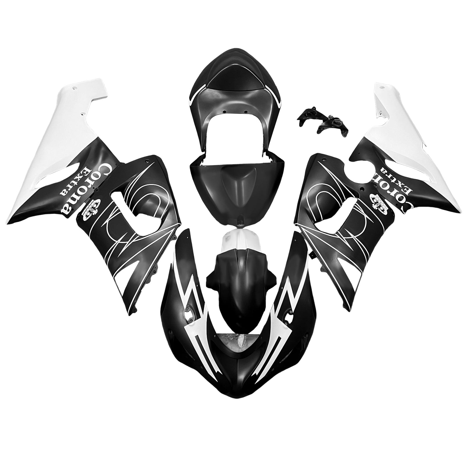 Injection Fairing Kit Bodywork Plastic ABS fit For Kawasaki ZX6R 636 2005-2006