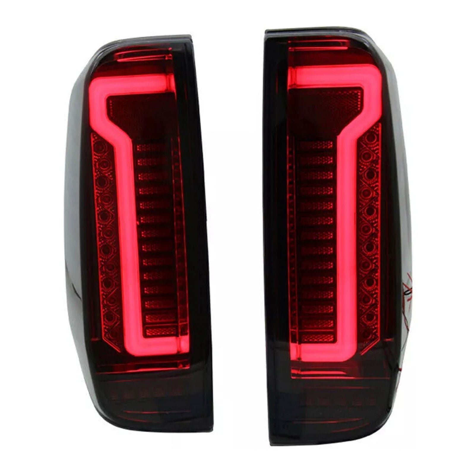 2005-2012 Nissan Navara D40 Frontier Rear LED Tail Light Lamp Pair Smoke